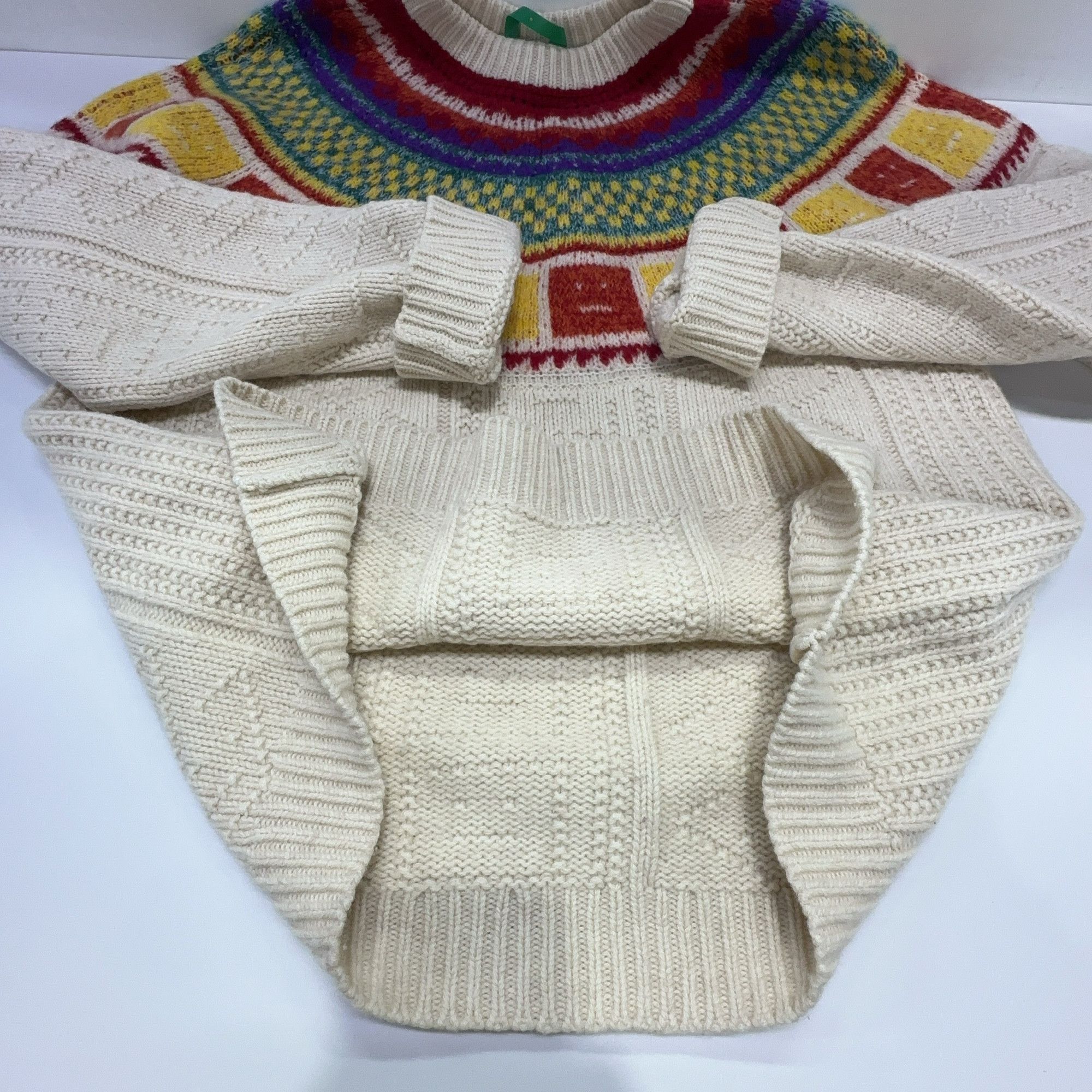 Acne Studios Acne Studios Geometric Fair Isle Wool Sweater Size L Size US L / EU 52-54 / 3 - 6 Thumbnail