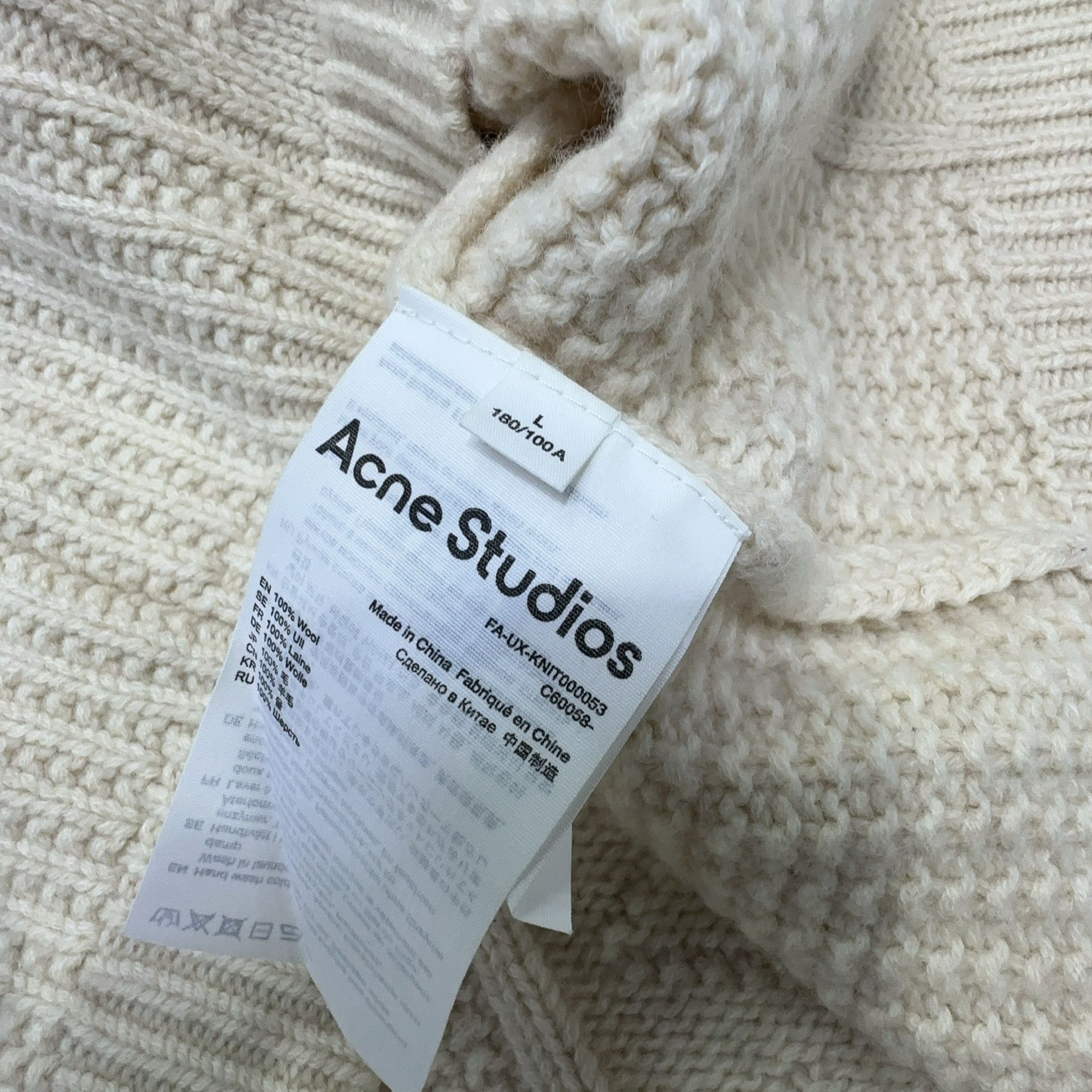 Acne Studios Acne Studios Geometric Fair Isle Wool Sweater Size L Size US L / EU 52-54 / 3 - 4 Thumbnail