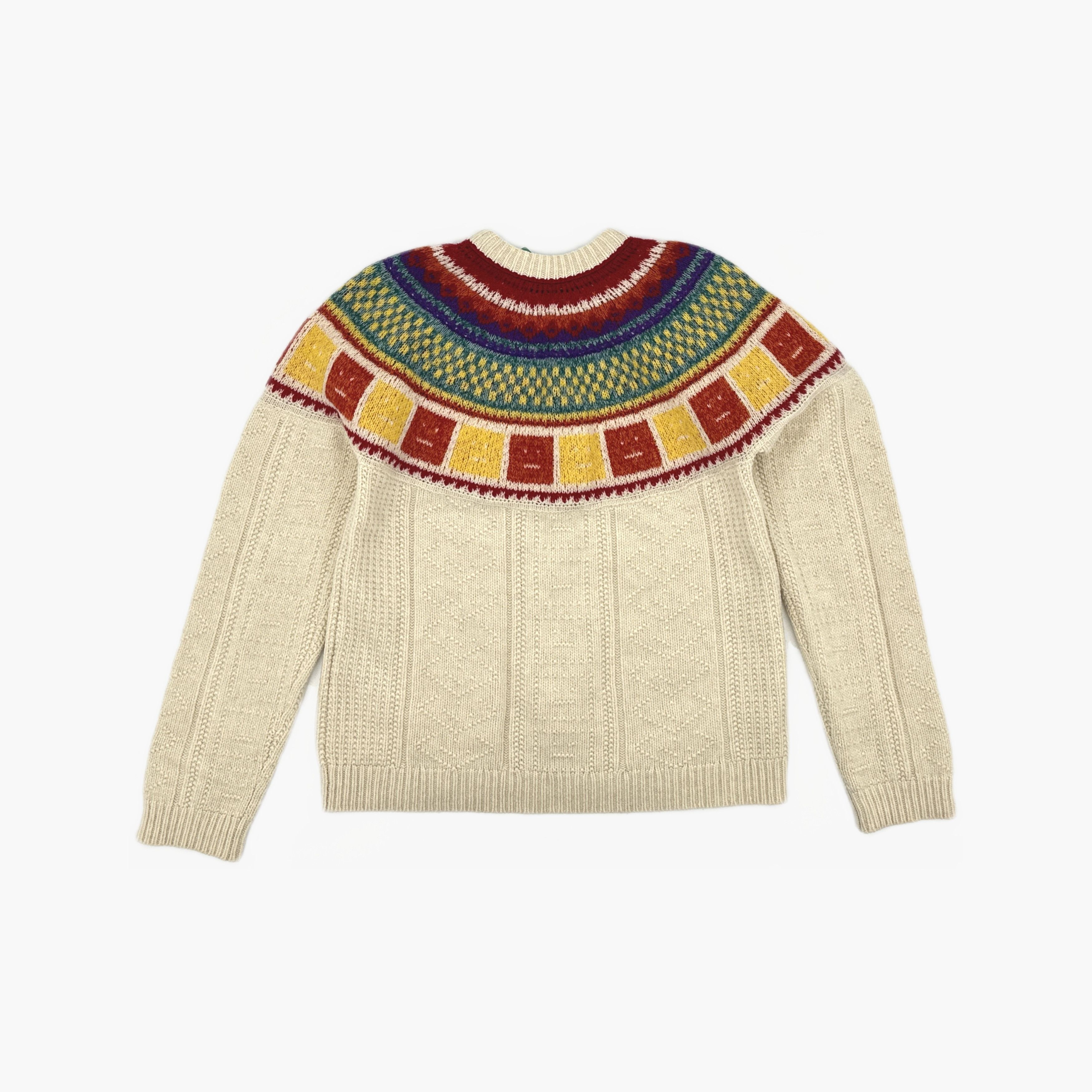 Acne Studios Acne Studios Geometric Fair Isle Wool Sweater Size L Size US L / EU 52-54 / 3 - 3 Thumbnail
