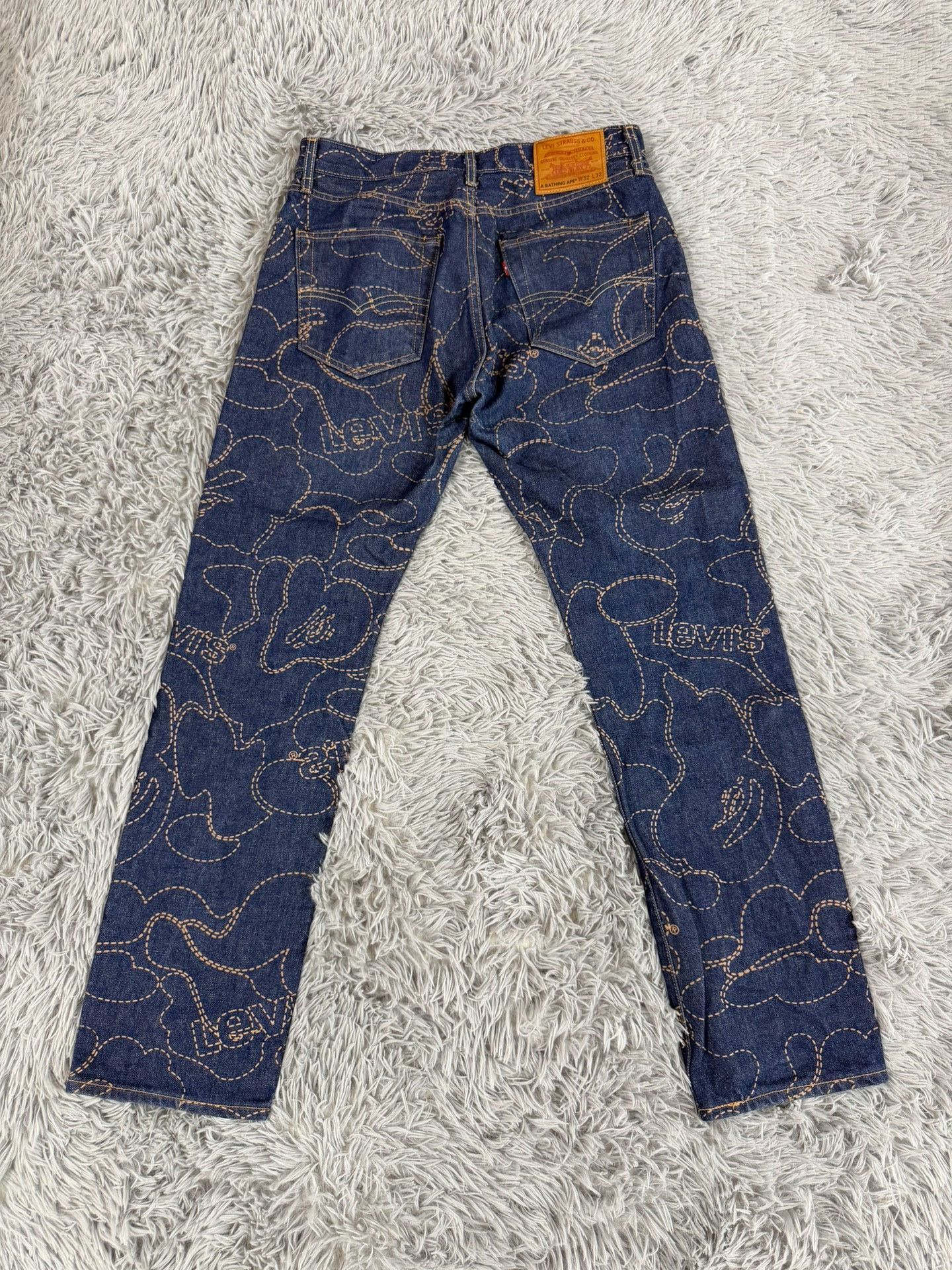 Bape Bape Collab Denim Blue Denim Jeans 38 Men Size US 38 / EU 54 - 2 Thumbnail