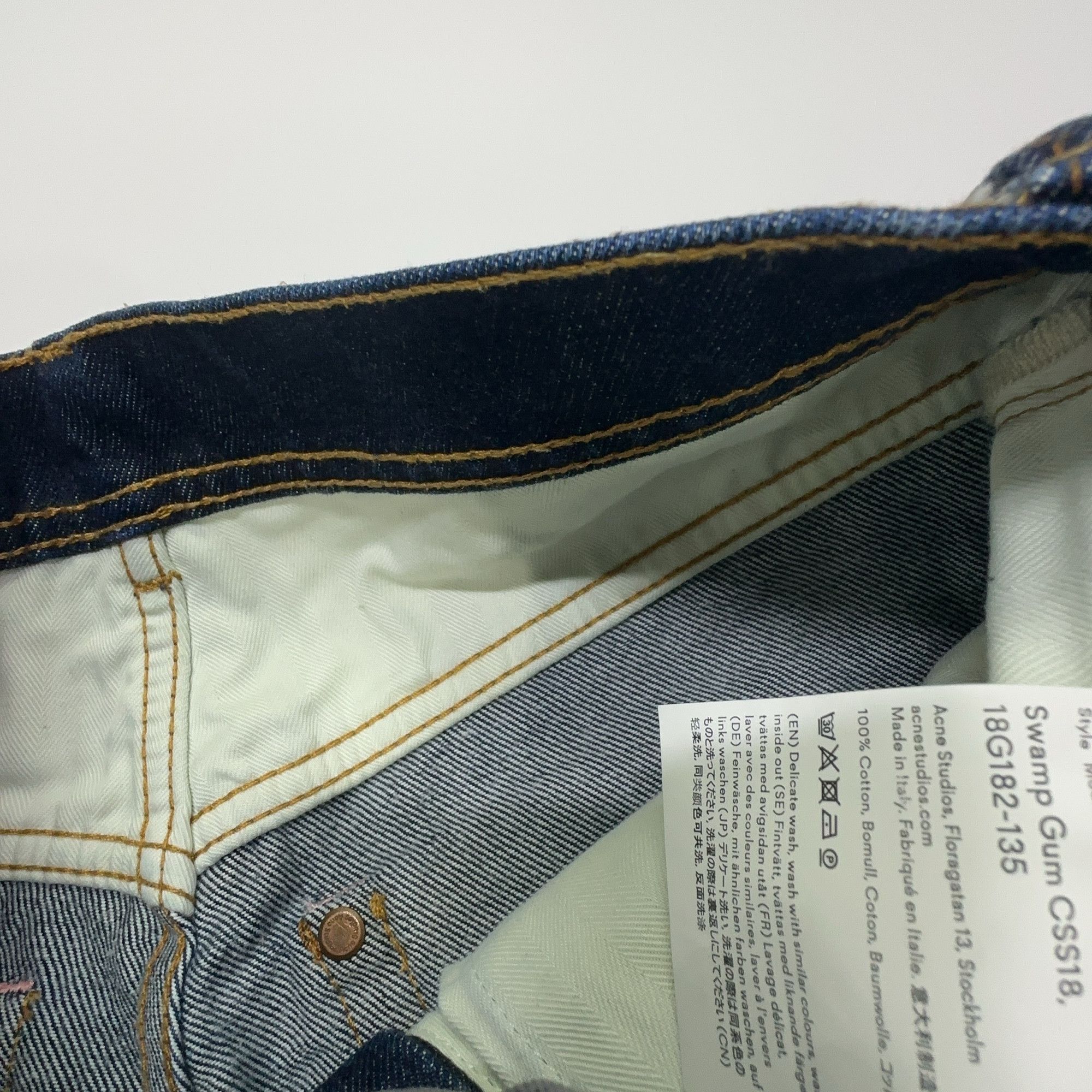 Acne Studios Acne Studios Paint Splatter Denim Shorts 24 Size 24" / US 00 / IT 34 - 4 Thumbnail