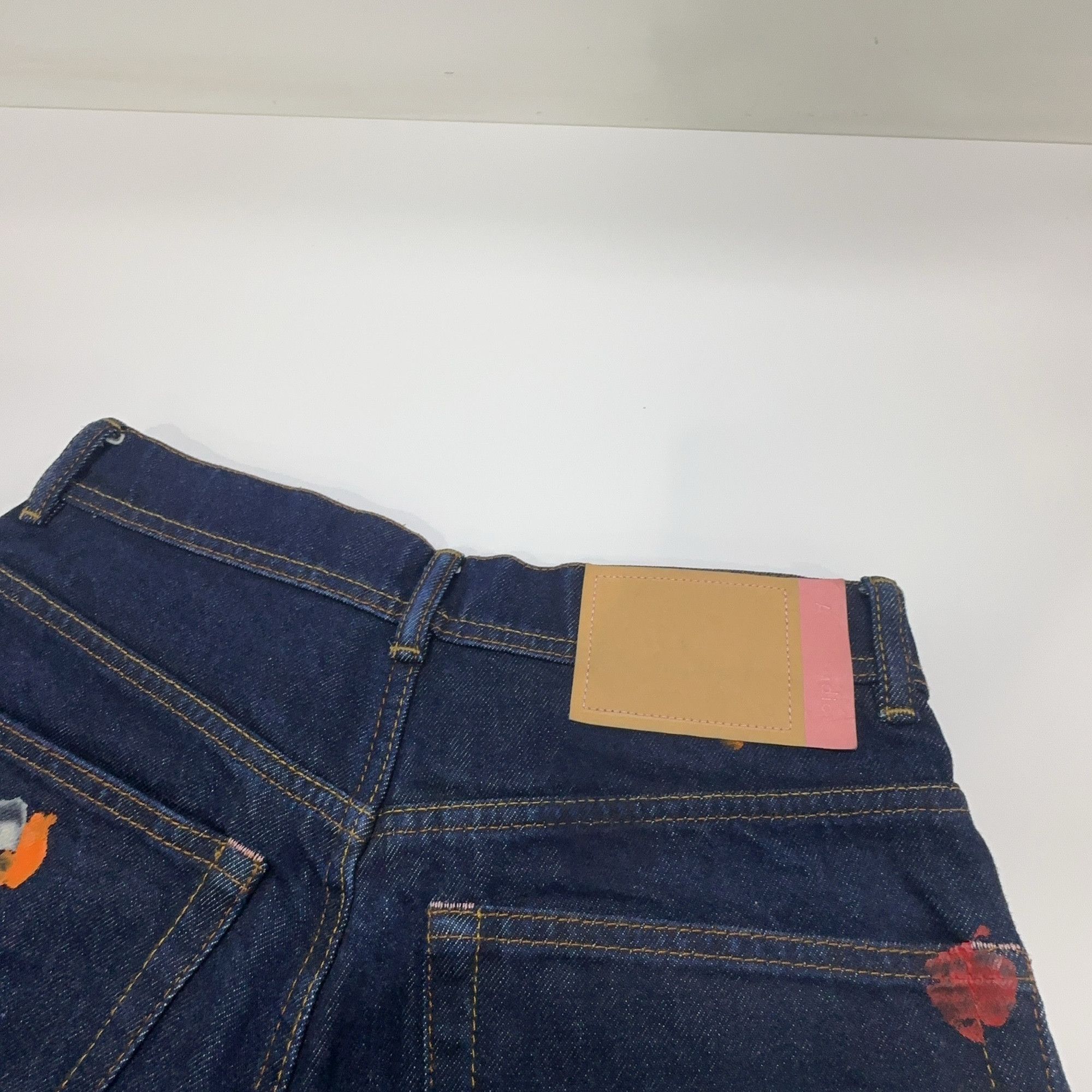 Acne Studios Acne Studios Paint Splatter Denim Shorts 24 Size 24" / US 00 / IT 34 - 6 Thumbnail