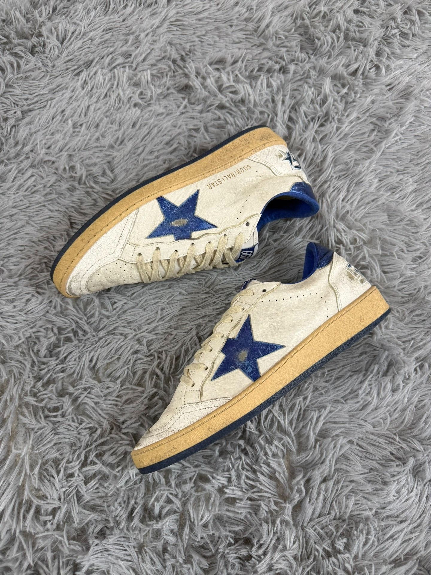 Golden Goose Golden Goose Distressed Blue Lowtop Sneakers 7 Men Size US 7 / EU 40 - 2 Thumbnail