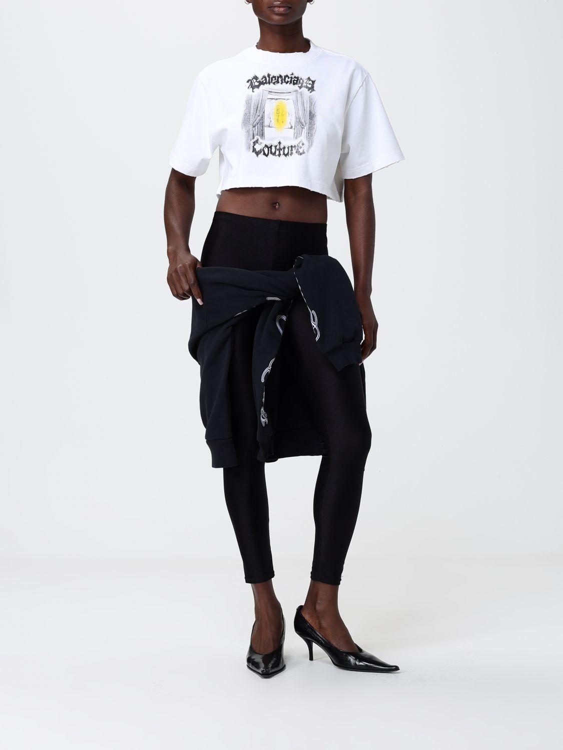 Balenciaga Balenciaga T-Shirt Woman White Size M / US 6-8 / IT 42-44 - 2 Thumbnail