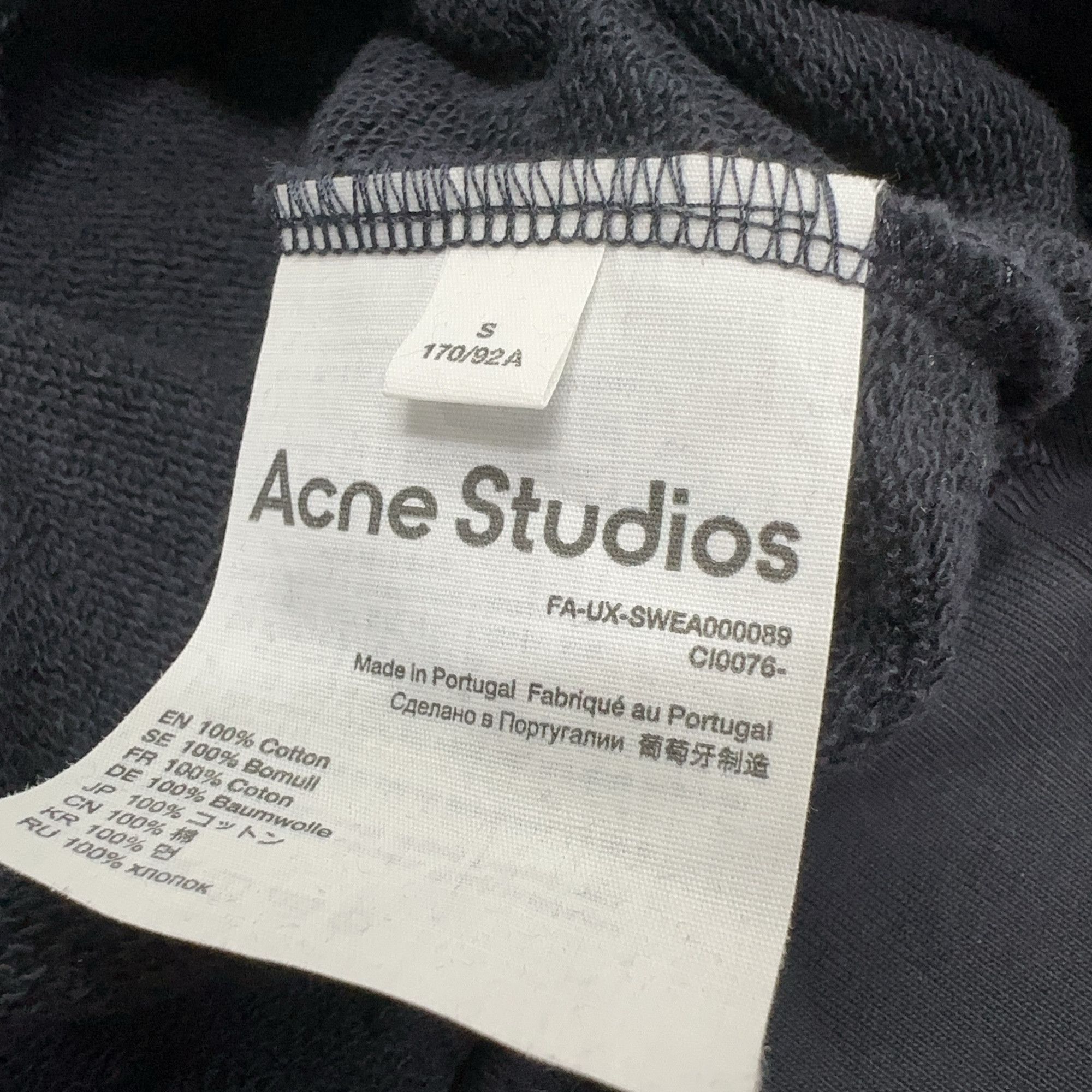 Acne Studios Acne Studios Face Patch Sweatshirt Size S Size US S / EU 44-46 / 1 - 4 Thumbnail