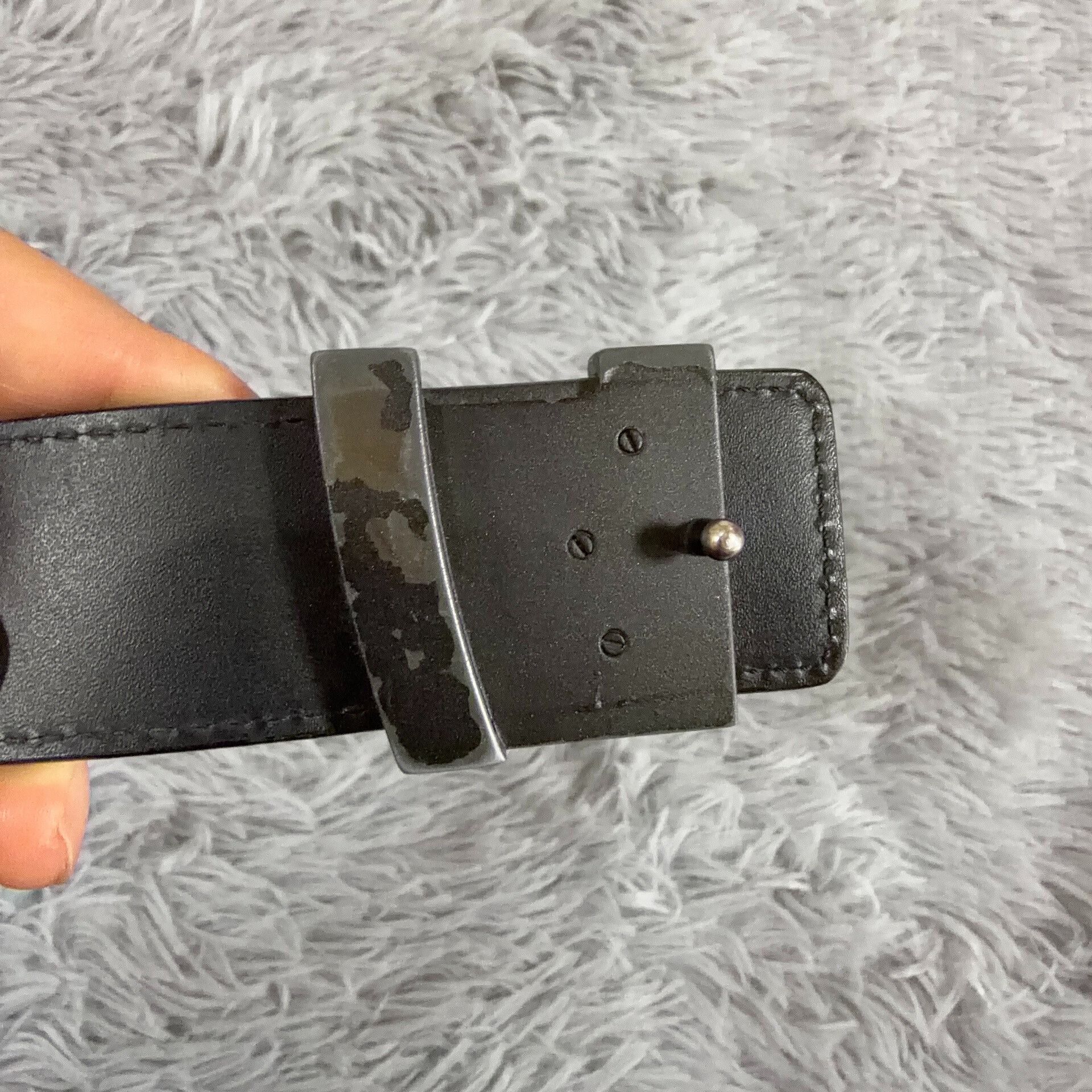 Louis Vuitton Louis Vuitton Black Belt one size Men Size ONE SIZE - 6 Thumbnail