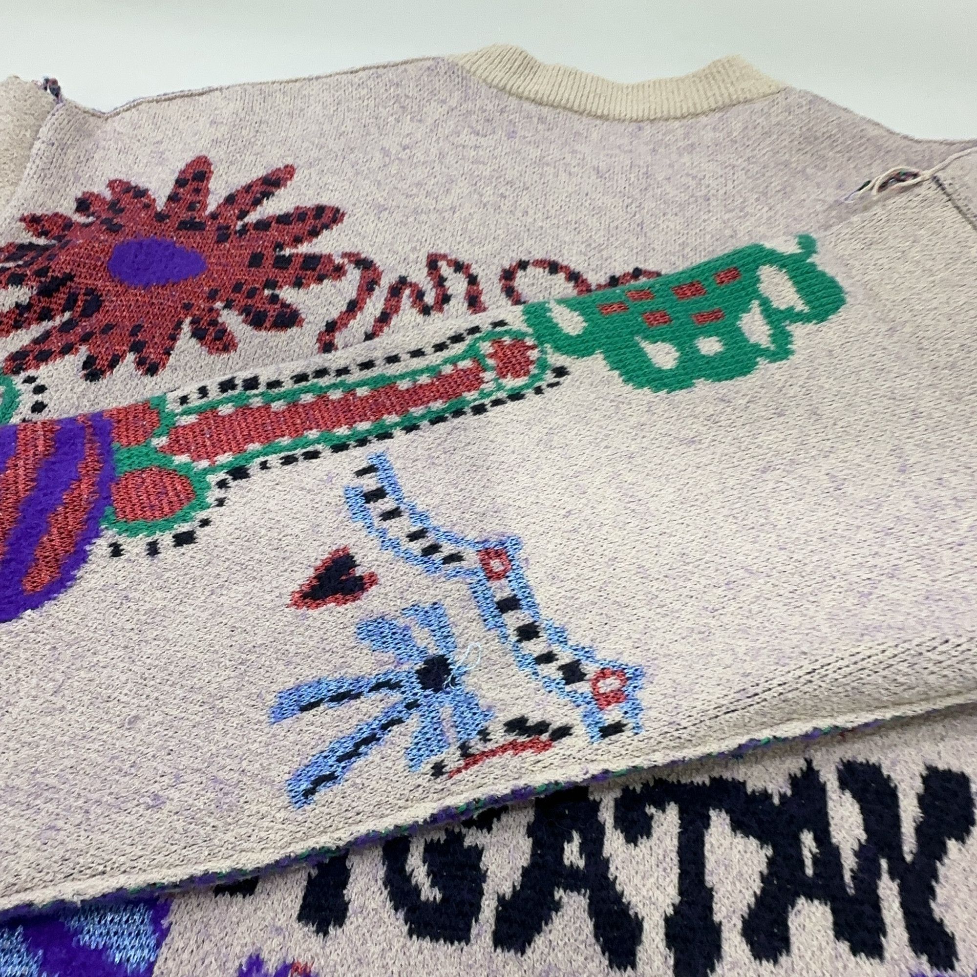 Acne Studios Acne Studios Floragatan 13 Intarsia Sweater Size M Size US M / EU 48-50 / 2 - 9 Thumbnail