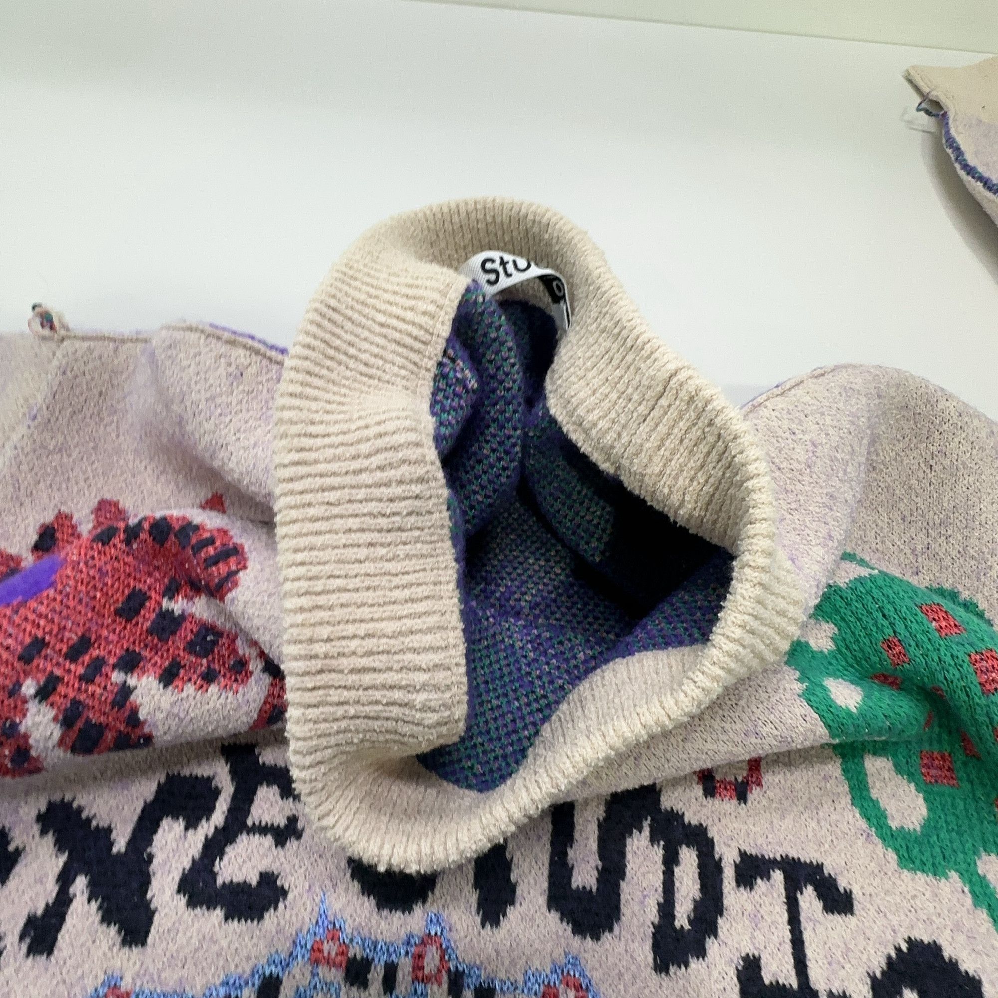 Acne Studios Acne Studios Floragatan 13 Intarsia Sweater Size M Size US M / EU 48-50 / 2 - 6 Thumbnail