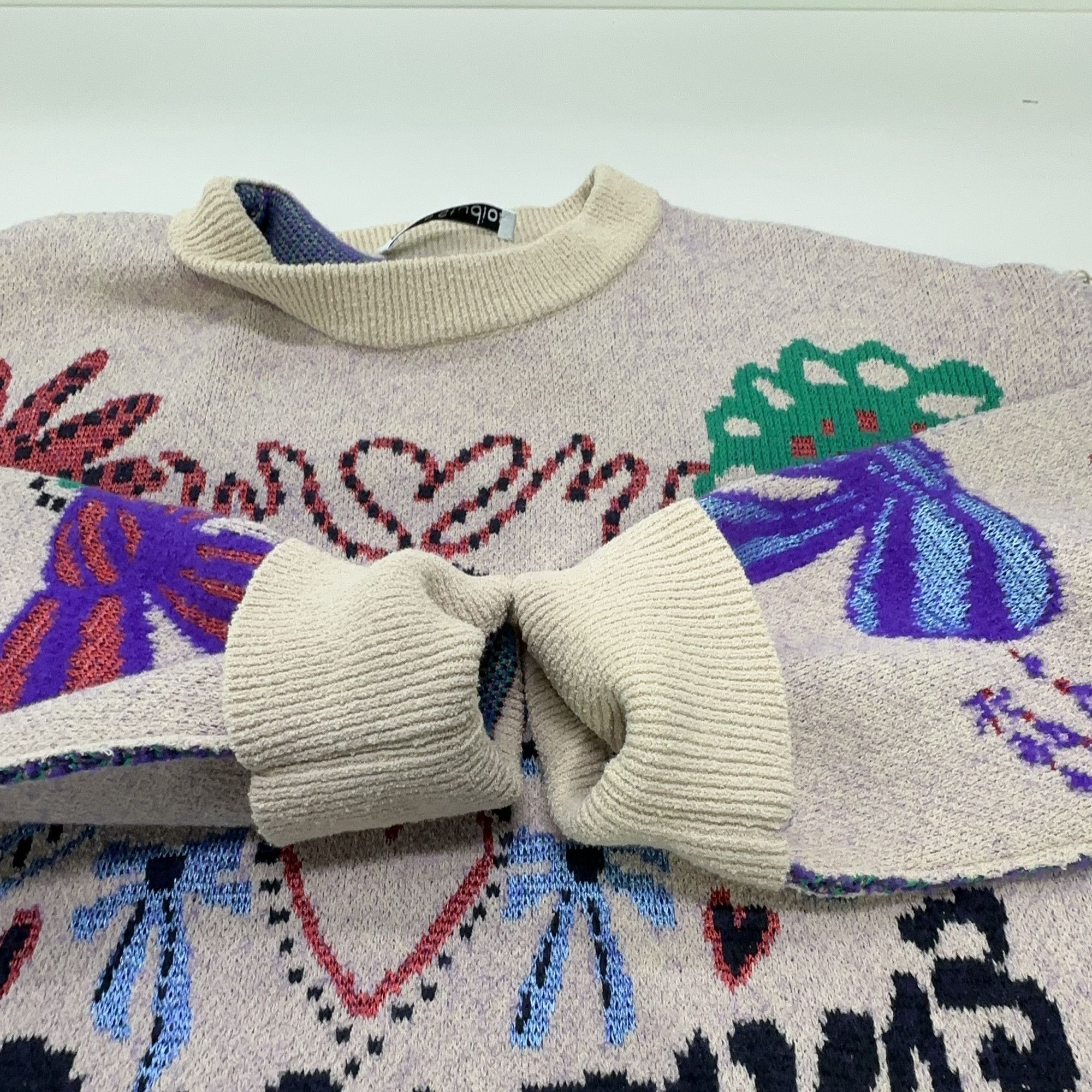 Acne Studios Acne Studios Floragatan 13 Intarsia Sweater Size M Size US M / EU 48-50 / 2 - 7 Thumbnail