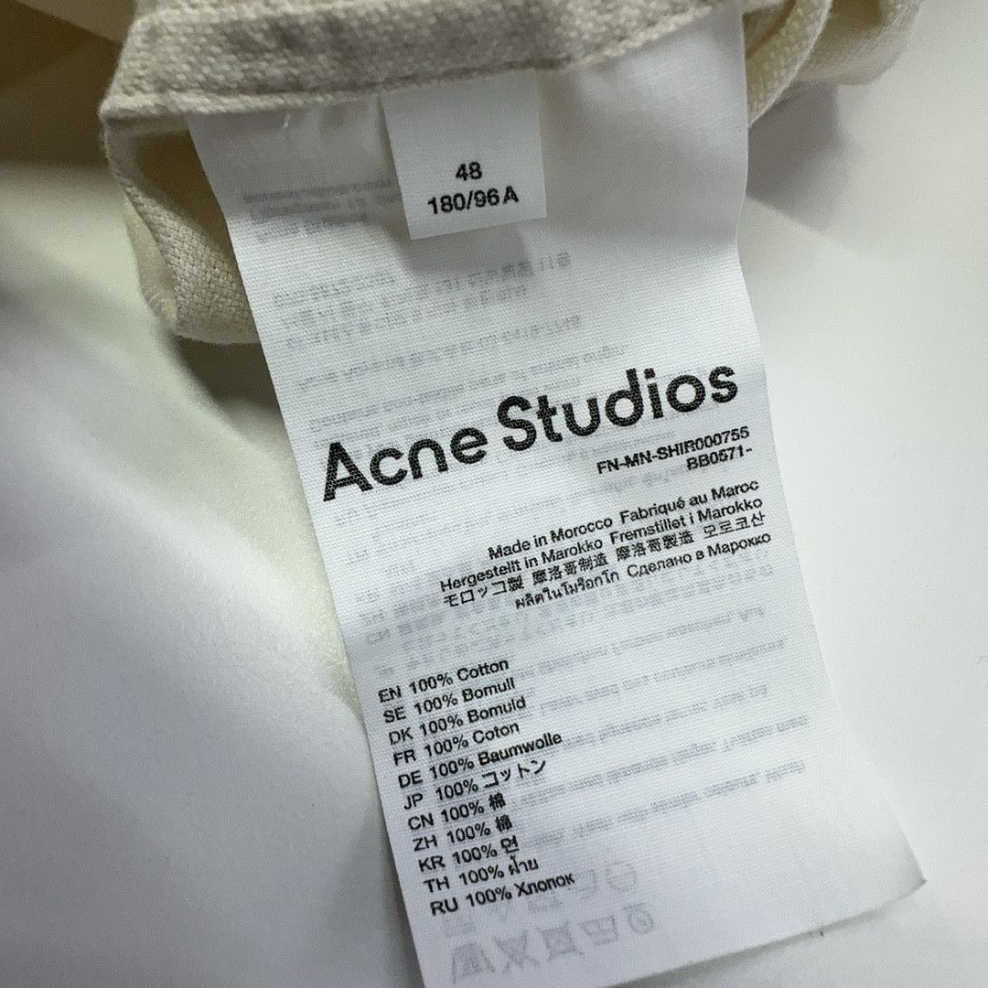Acne Studios Acne Studios Logo Patch Long Sleeve Shirt 48 Size US M / EU 48-50 / 2 - 5 Thumbnail