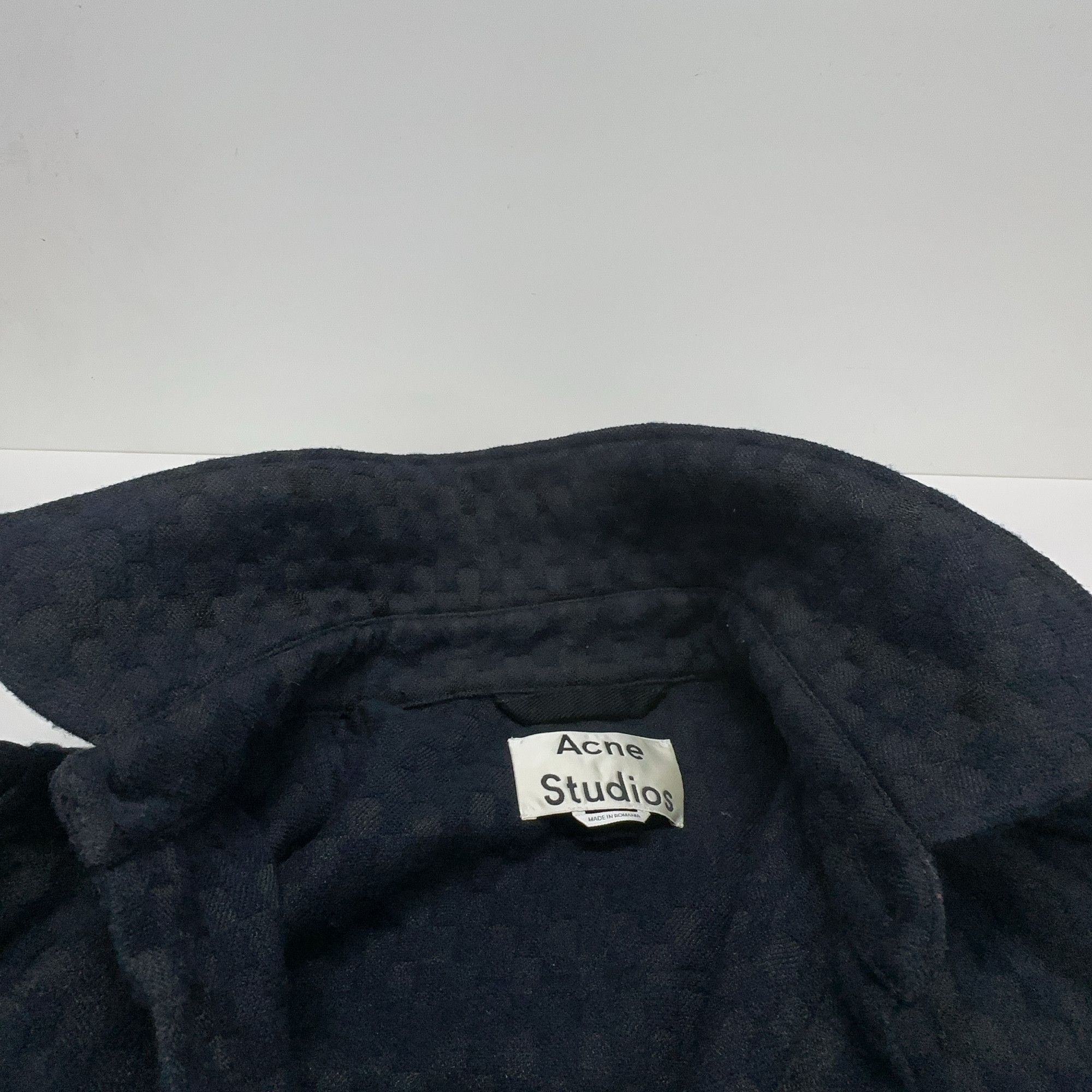 Acne Studios Acne Studios Grid Wool Blend Shirt Size 48 Size US M / EU 48-50 / 2 - 6 Thumbnail