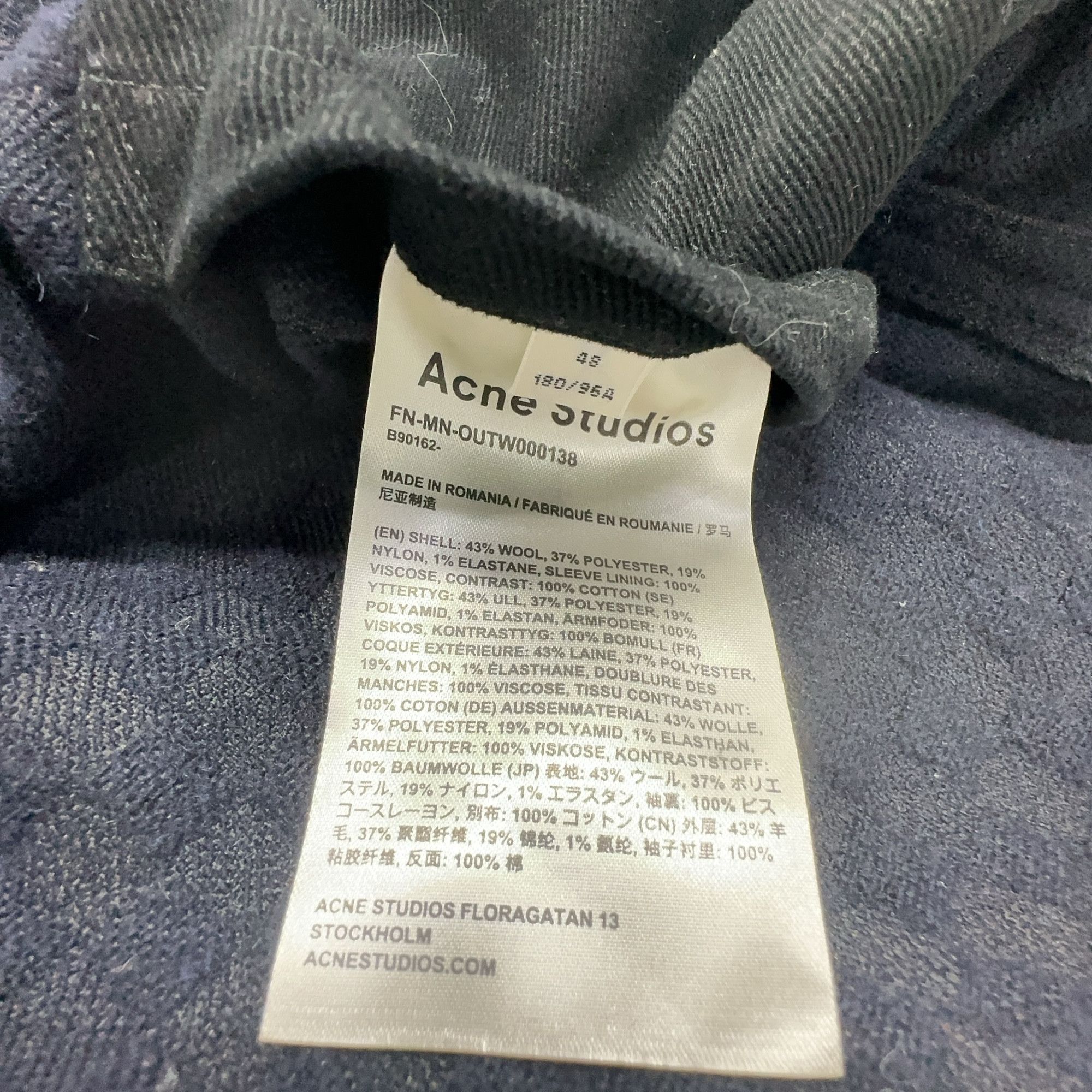 Acne Studios Acne Studios Grid Wool Blend Shirt Size 48 Size US M / EU 48-50 / 2 - 4 Thumbnail