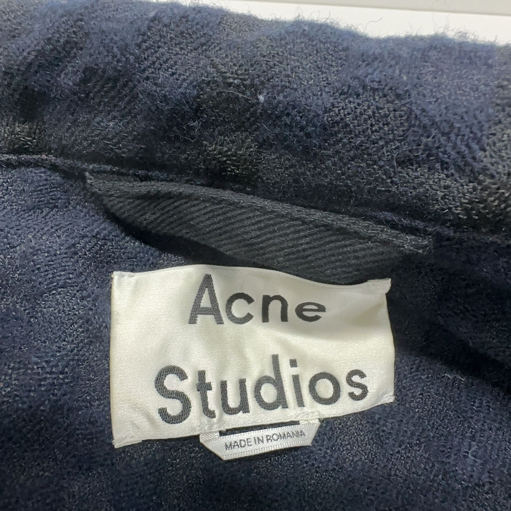 Acne Studios Acne Studios Grid Wool Blend Shirt Size 48 Size US M / EU 48-50 / 2 - 5 Thumbnail