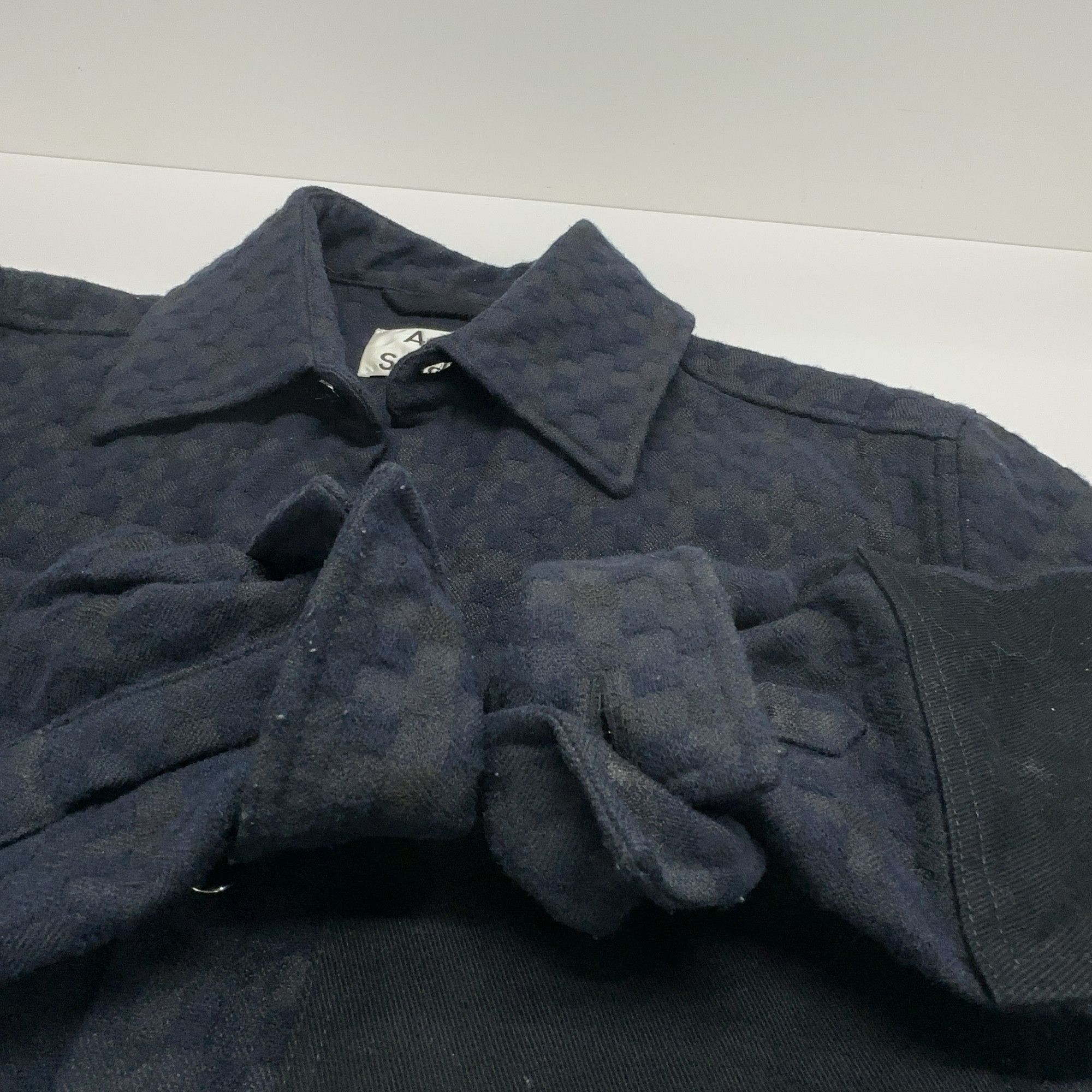 Acne Studios Acne Studios Grid Wool Blend Shirt Size 48 Size US M / EU 48-50 / 2 - 9 Thumbnail
