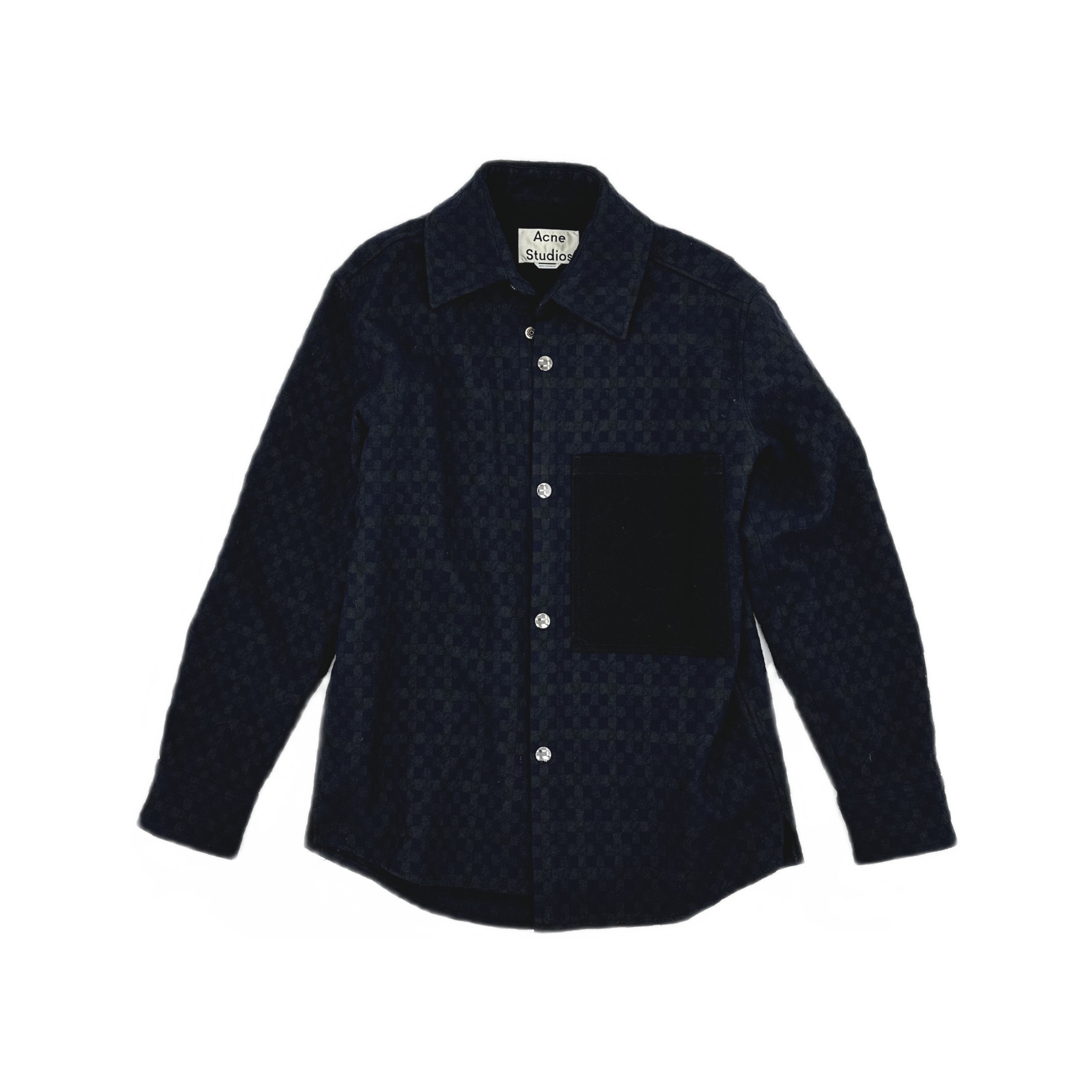 Acne Studios Acne Studios Grid Wool Blend Shirt Size 48 Size US M / EU 48-50 / 2 - 2 Thumbnail