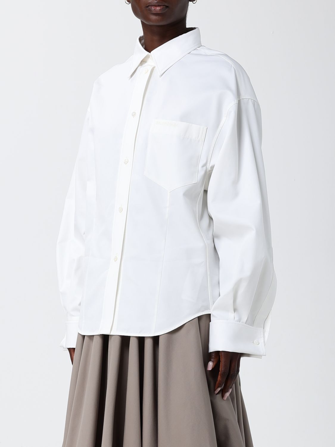 Balenciaga Balenciaga Shirt Woman White Size XS / US 0-2 / IT 36-38 - 4 Thumbnail