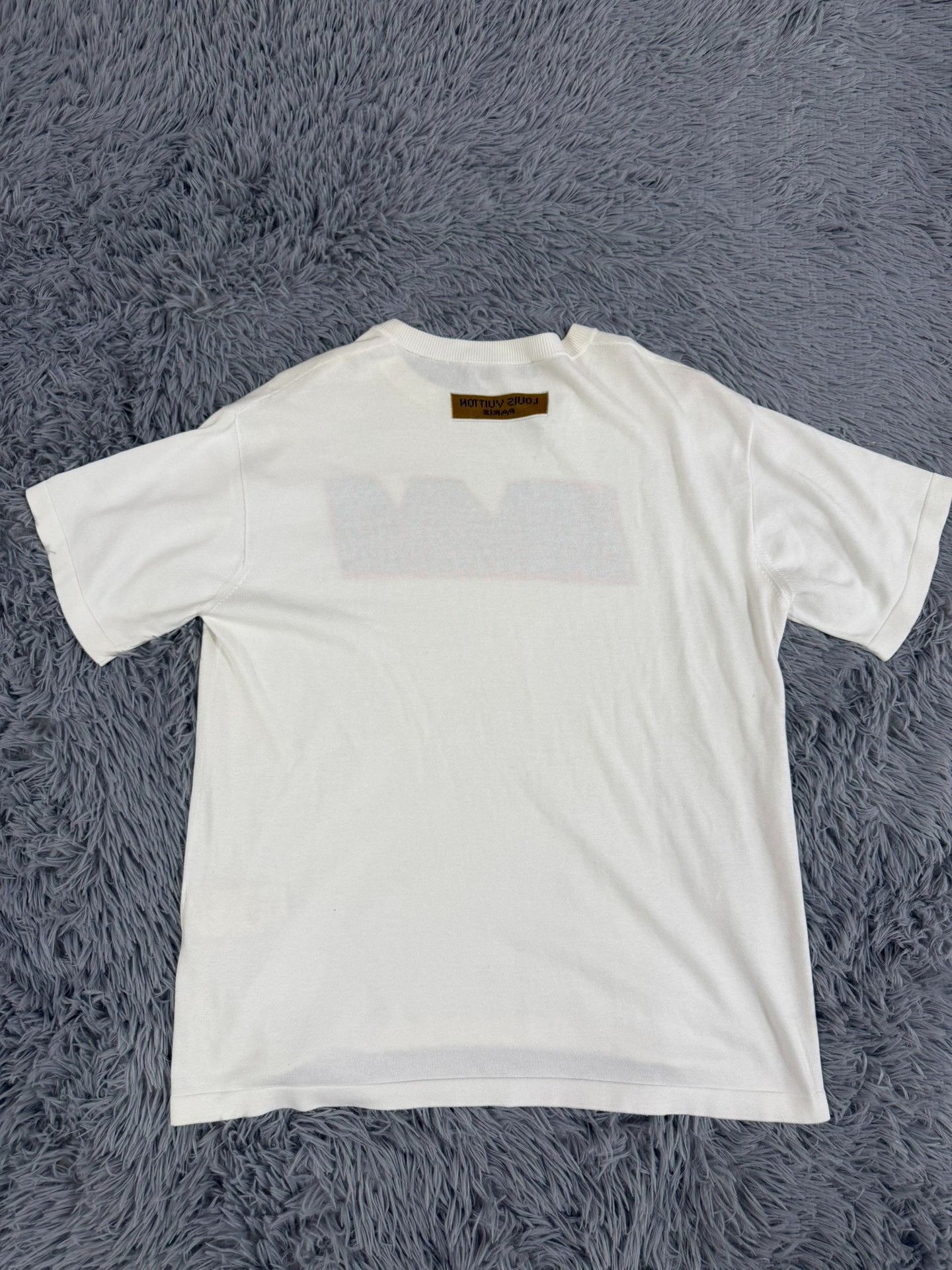 Louis Vuitton Louis Vuitton Knit White T-Shirt M Women Size M / US 6-8 / IT 42-44 - 2 Thumbnail