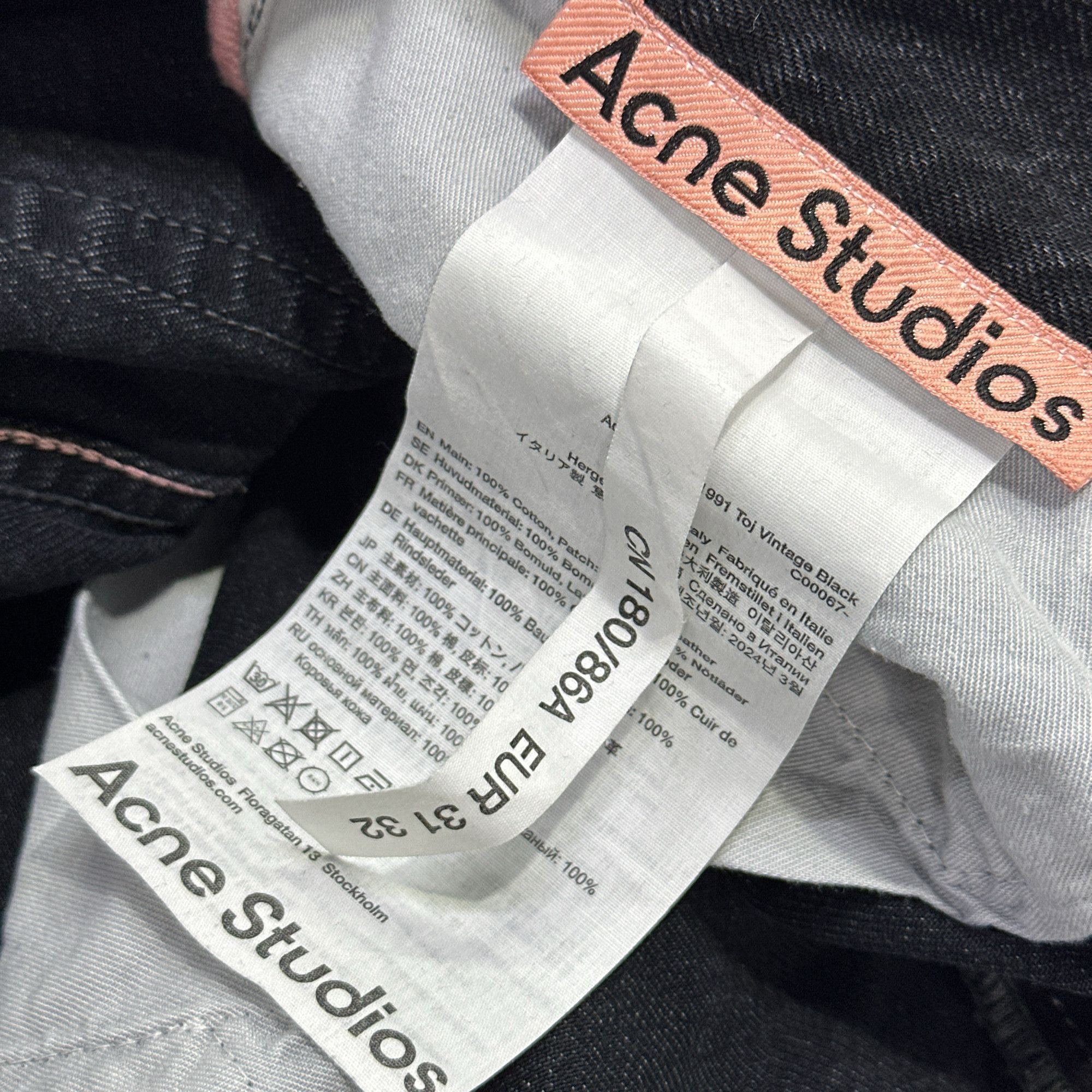 Acne Studios Acne Studios 1991 Toj Vintage Black Jeans 32 Size US 31 - 4 Thumbnail