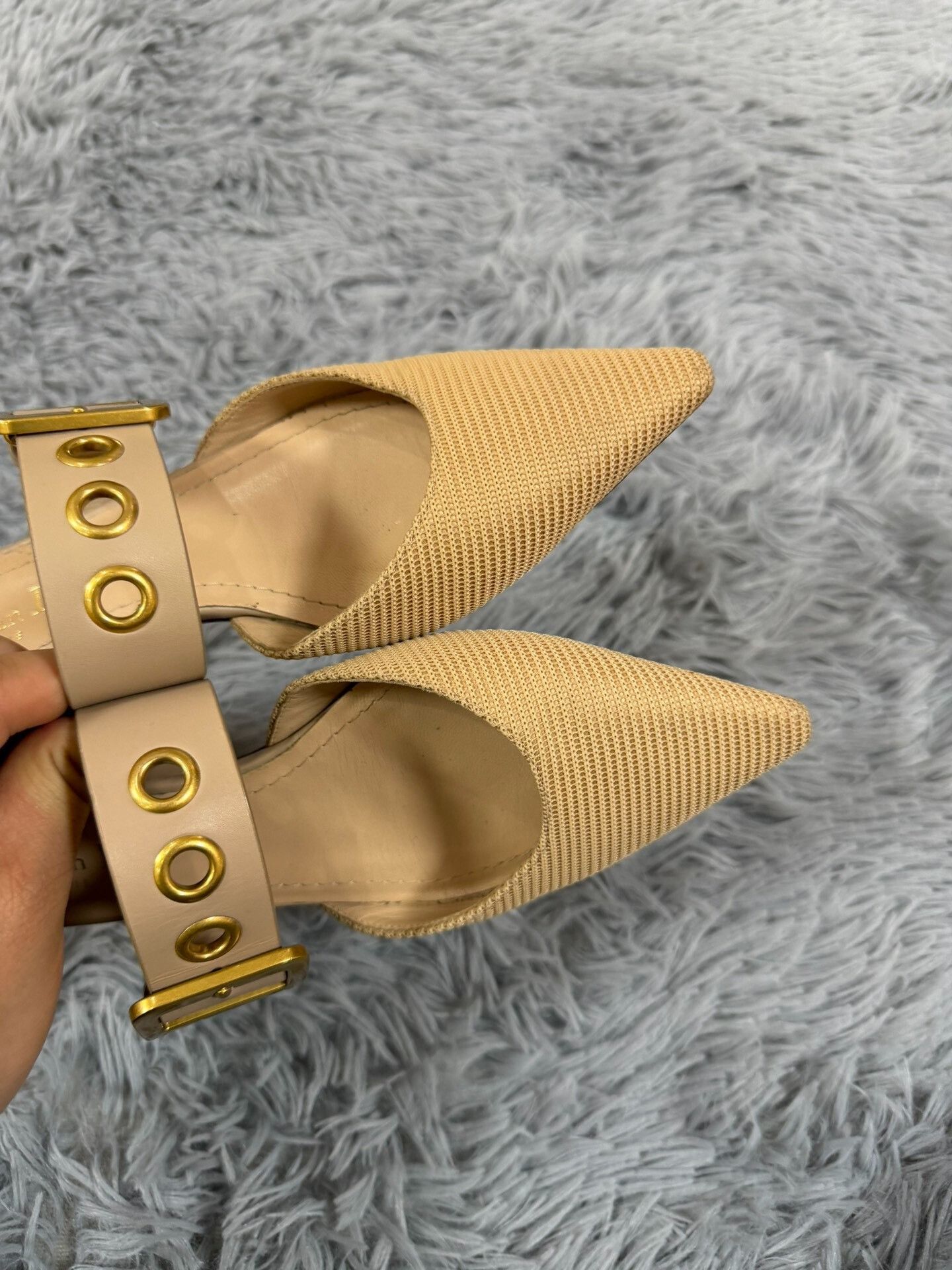 Dior Dior Metallic Gold Sandals us_5-5 Women Size US 5.5 / IT 35.5 - 4 Thumbnail