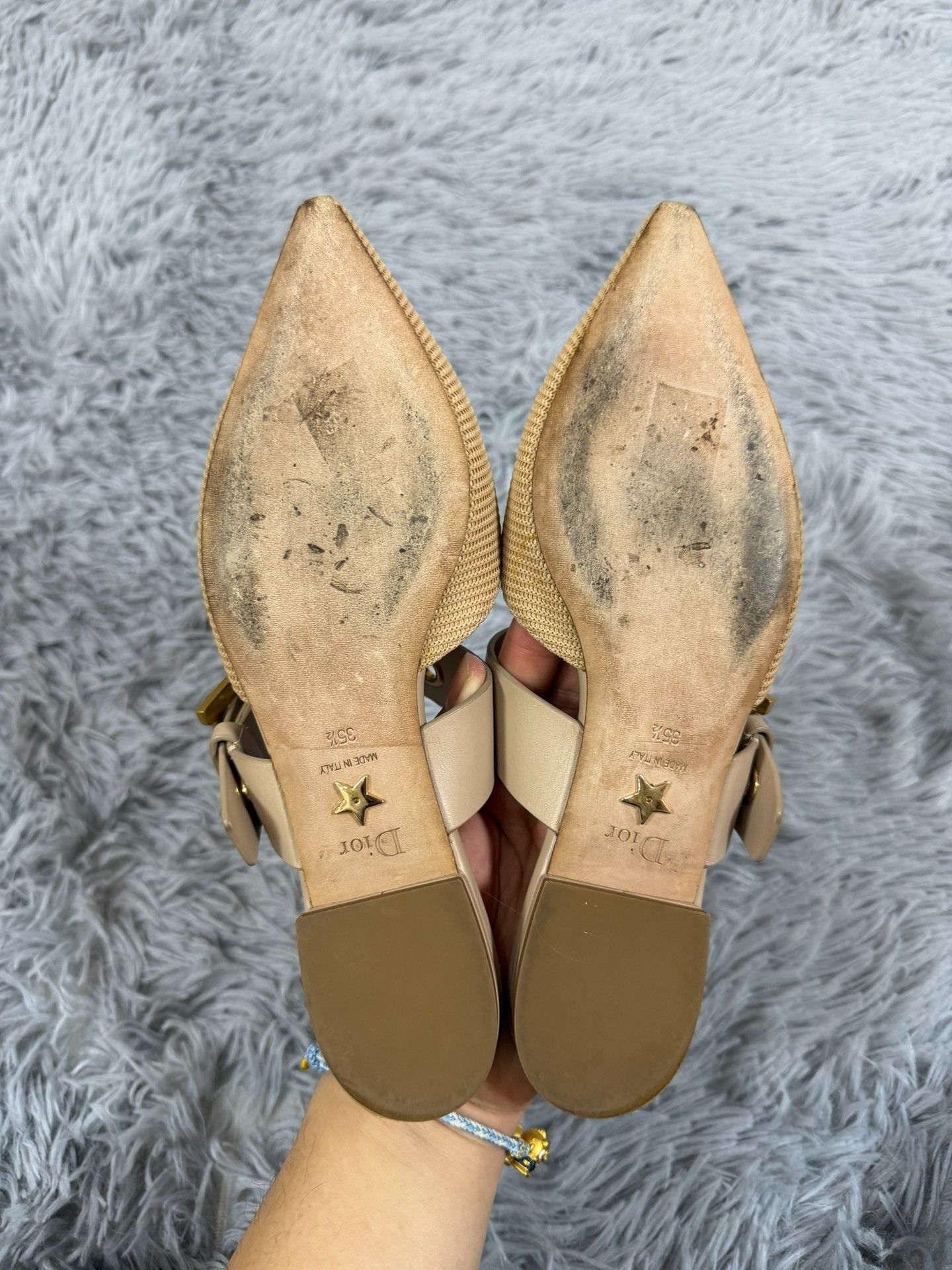 Dior Dior Metallic Gold Sandals us_5-5 Women Size US 5.5 / IT 35.5 - 3 Thumbnail