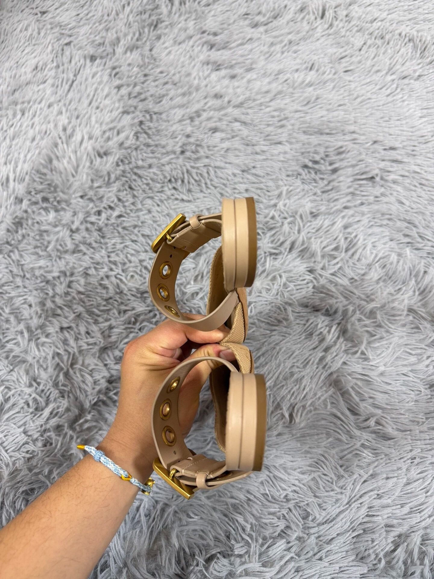 Dior Dior Metallic Gold Sandals us_5-5 Women Size US 5.5 / IT 35.5 - 2 Thumbnail