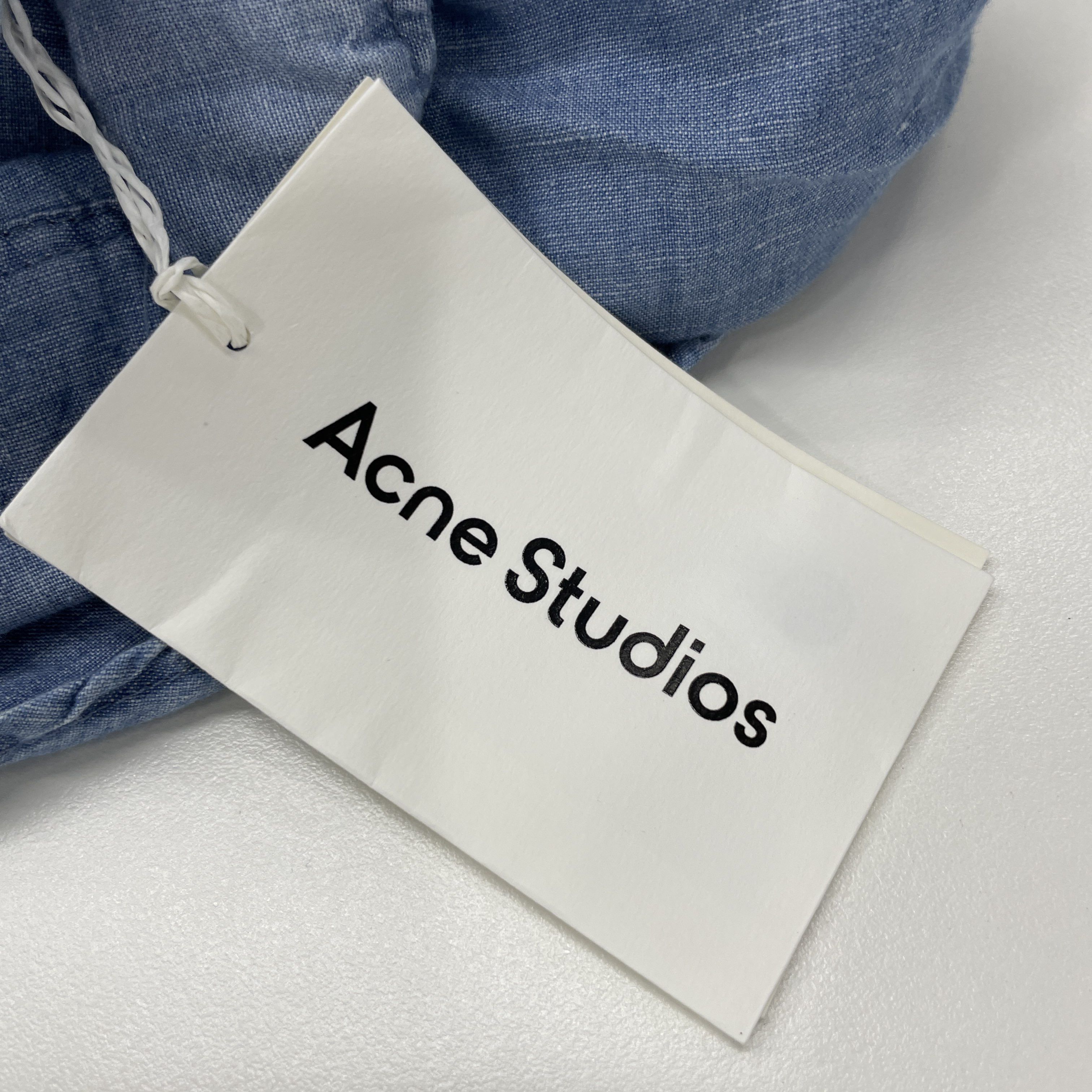 Acne Studios Acne Studios Faded Logo Short Sleeve Shirt Size 54 Size US L / EU 52-54 / 3 - 6 Thumbnail