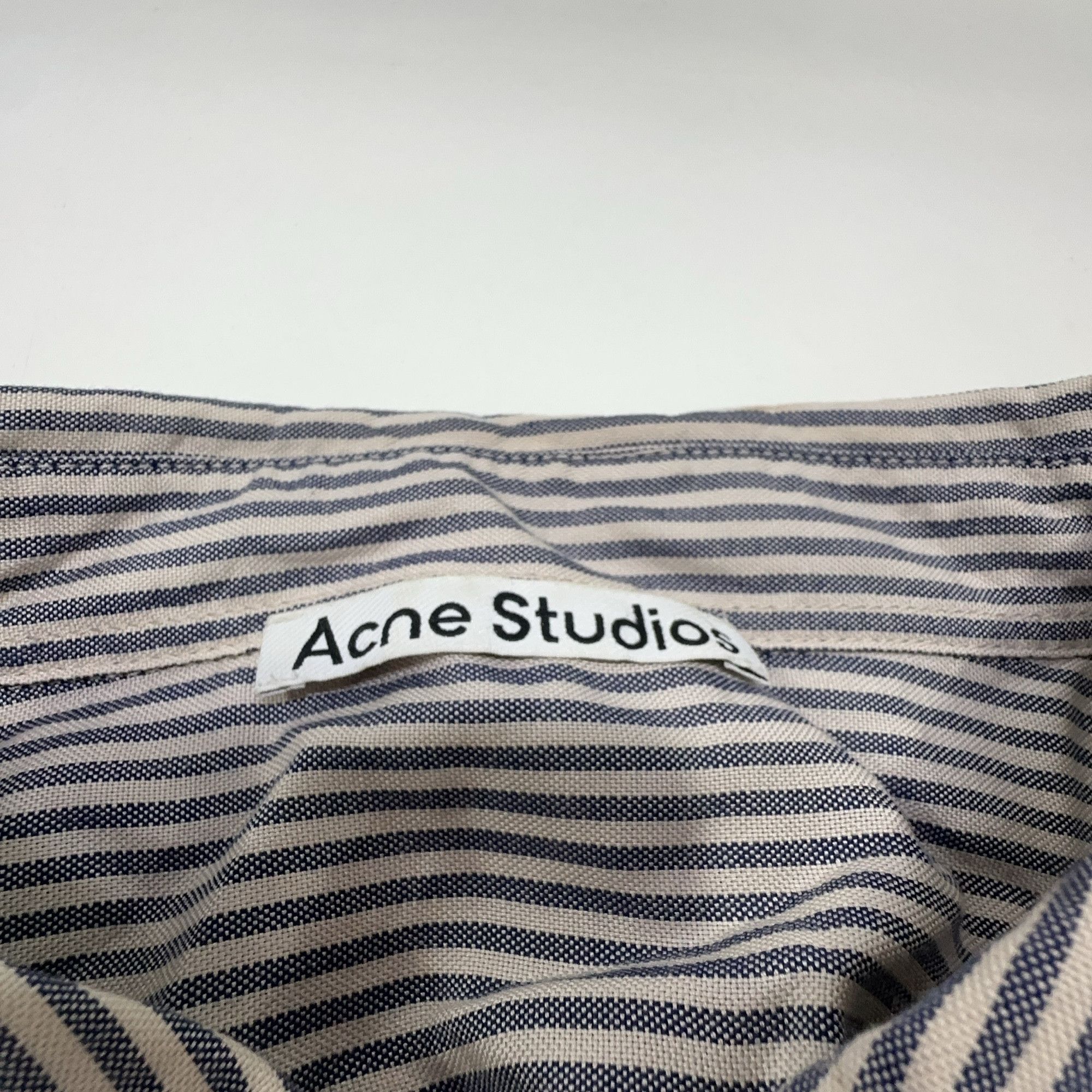 Acne Studios Acne Studios Striped Button Up Shirt 50 Size US M / EU 48-50 / 2 - 4 Thumbnail