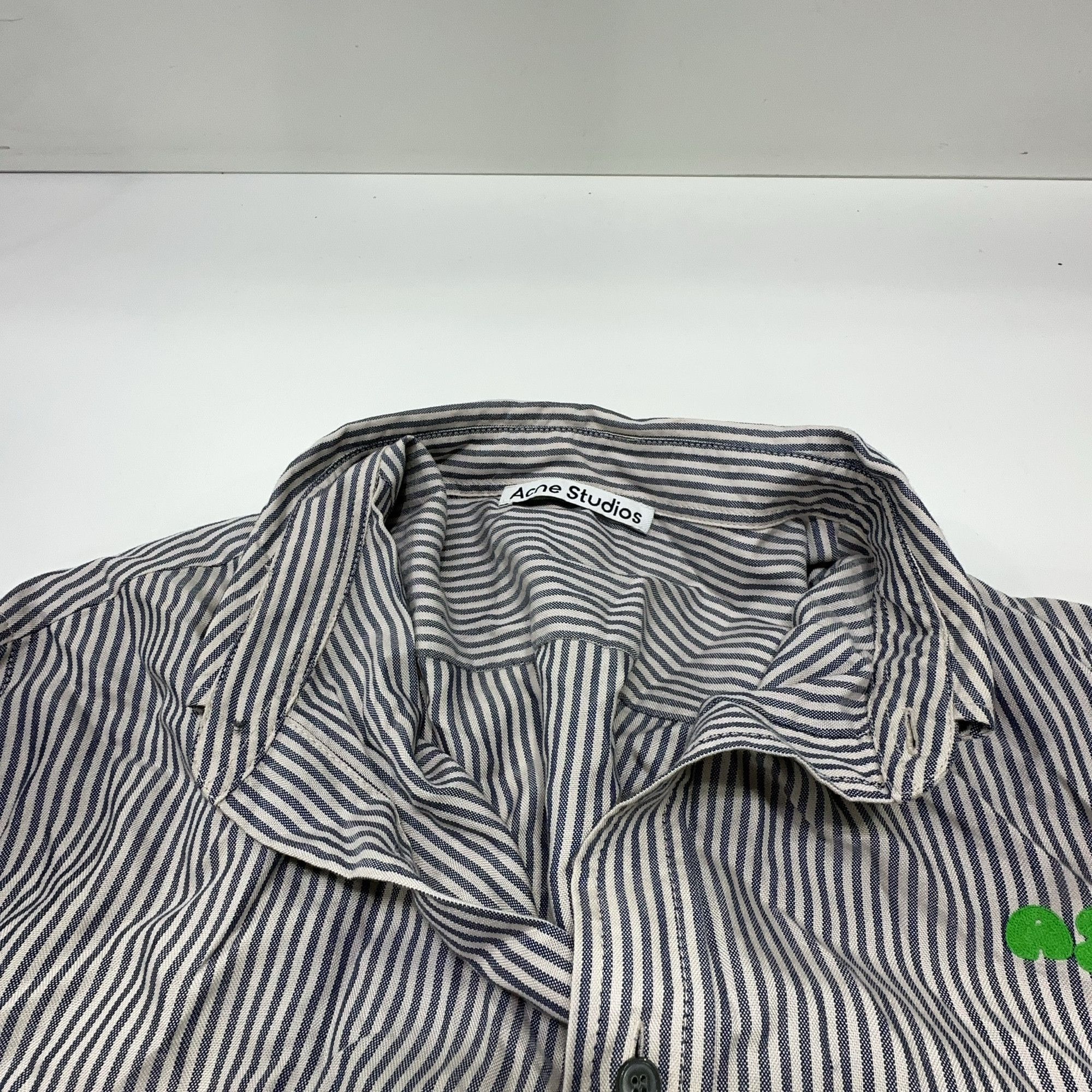 Acne Studios Acne Studios Striped Button Up Shirt 50 Size US M / EU 48-50 / 2 - 6 Thumbnail