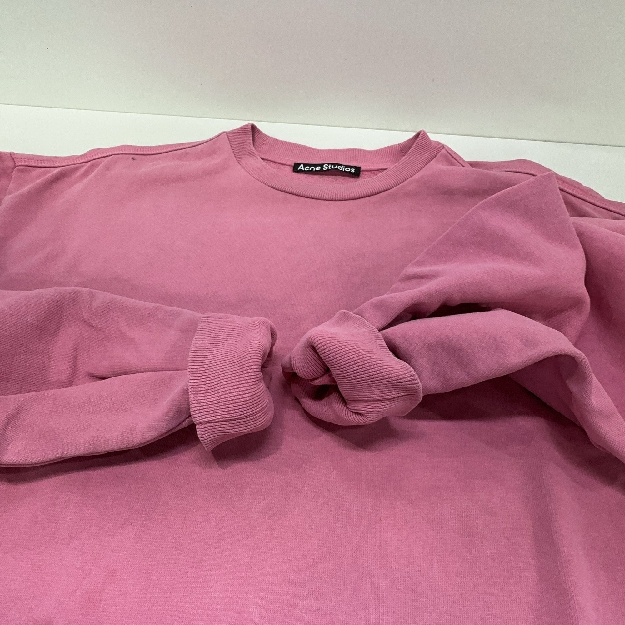 Acne Studios Acne Studios Bubblegum Pink Face Logo Sweatshirt L Size US L / EU 52-54 / 3 - 9 Thumbnail