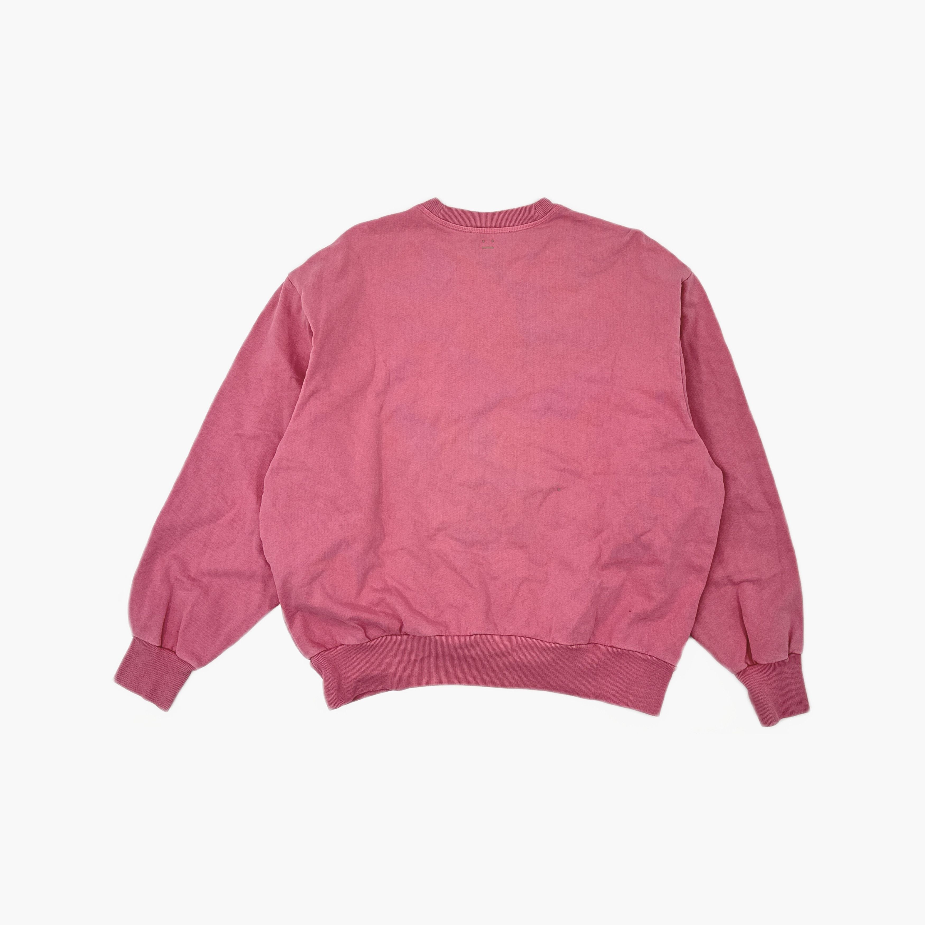 Acne Studios Acne Studios Bubblegum Pink Face Logo Sweatshirt L Size US L / EU 52-54 / 3 - 3 Thumbnail
