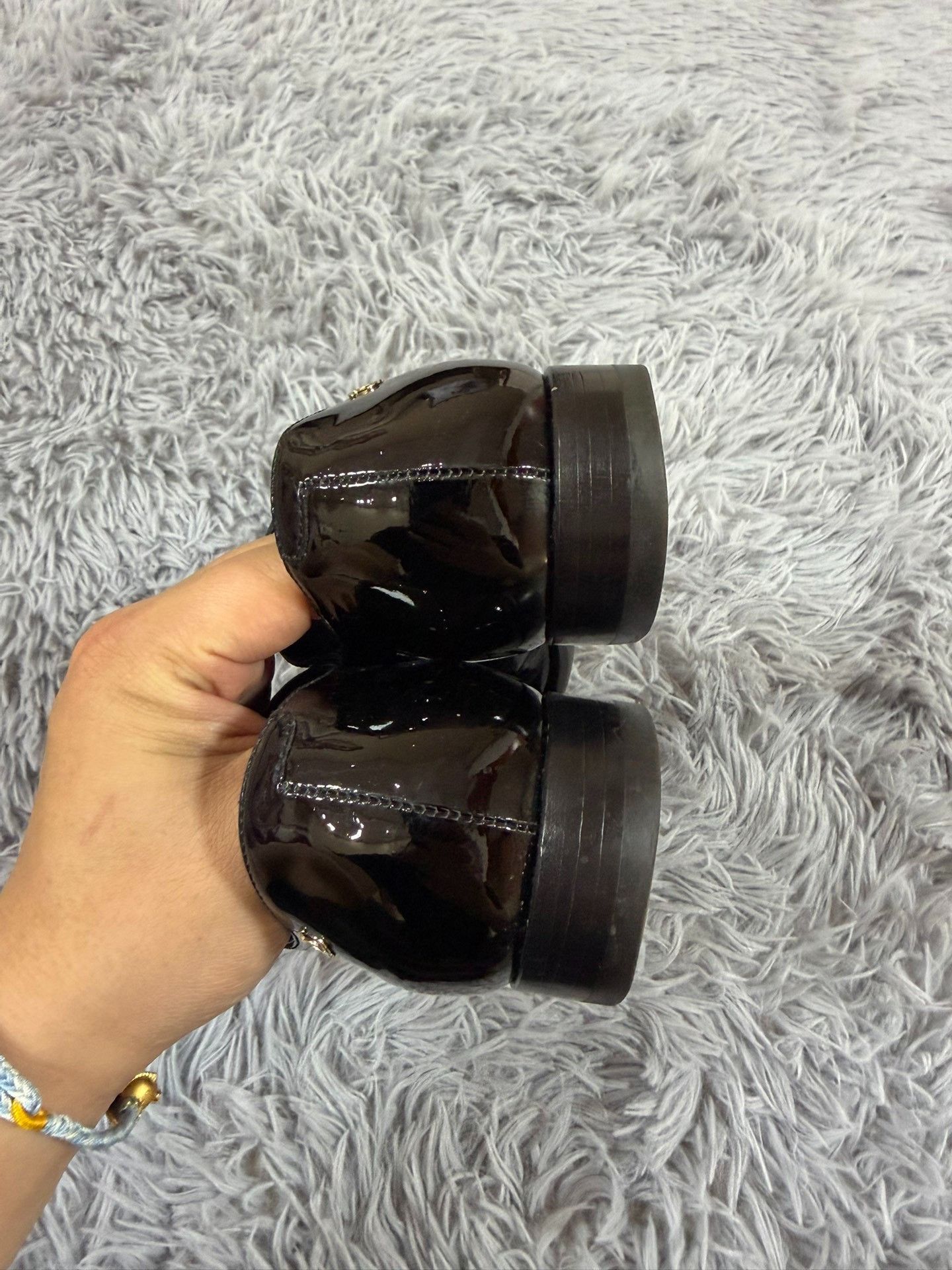 Chanel Chanel Patent Black Lowtop Sneakers us_6 Women Size US 6 / IT 36 - 4 Thumbnail
