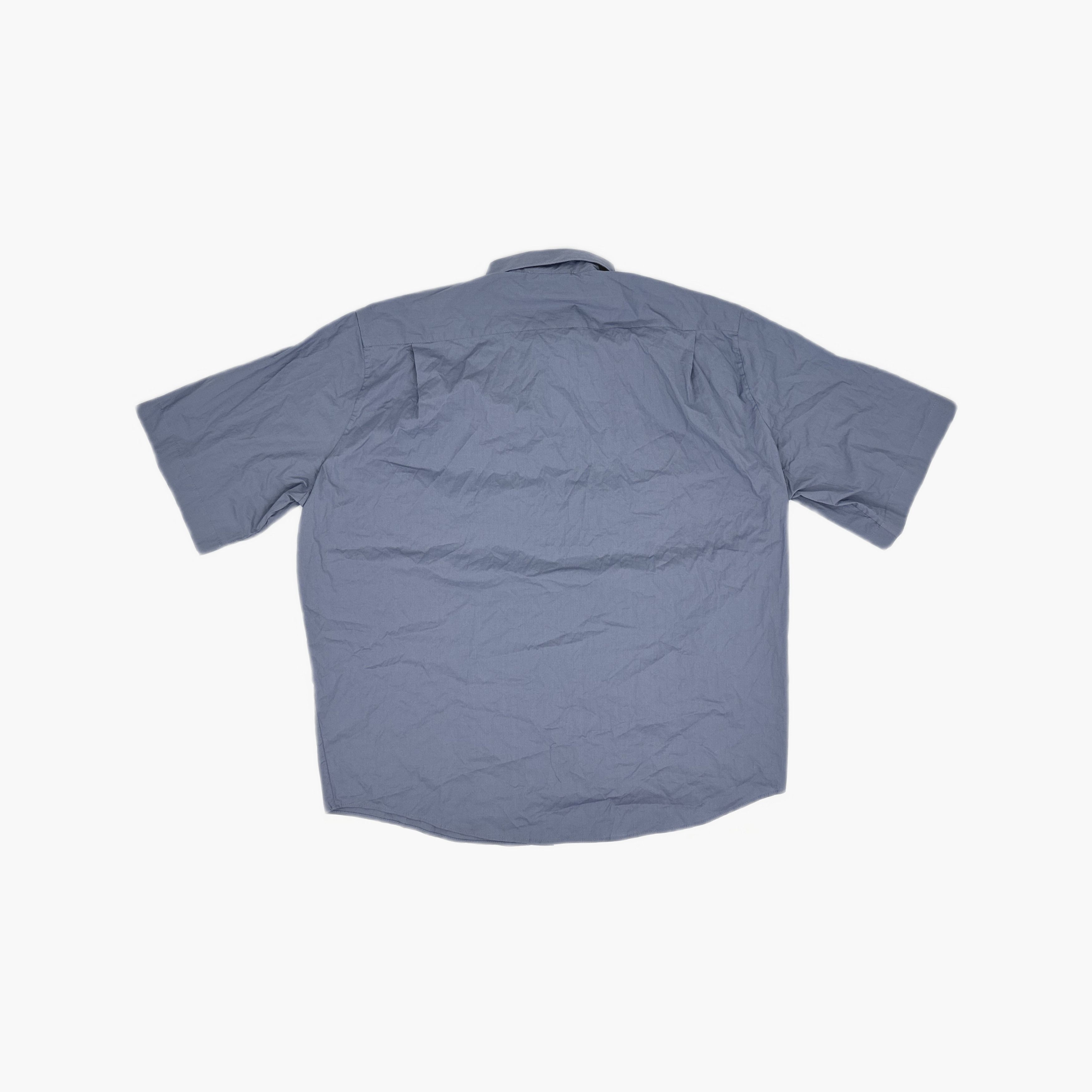 Acne Studios Acne Studios Dusty Blue Cotton Short Sleeve Shirt 50 Size US M / EU 48-50 / 2 - 3 Thumbnail