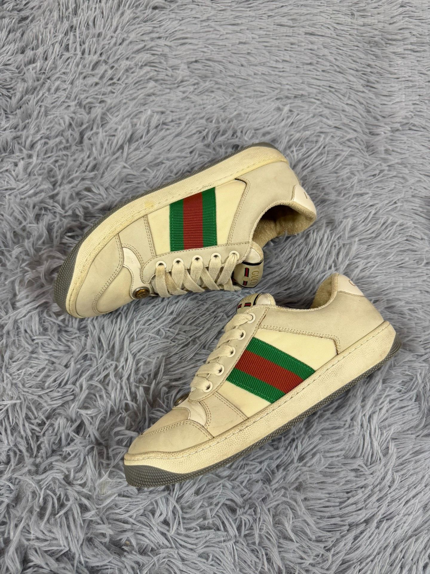 Gucci Gucci Red Lowtop Sneakers us_6-5 Women Size US 6.5 / IT 36.5 - 2 Thumbnail