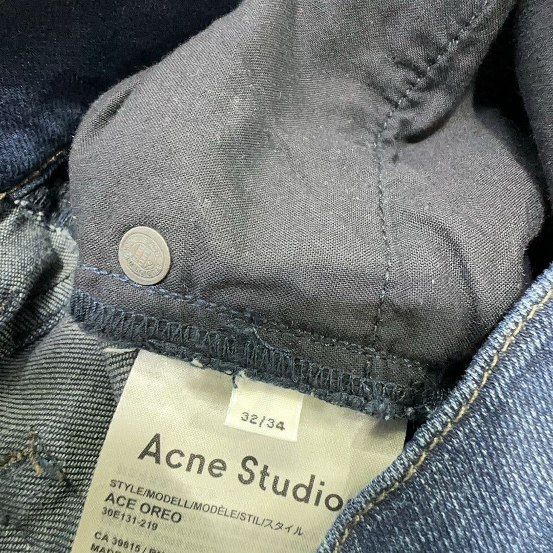 Acne Studios Acne Studios Oreo Dark Blue Denim 32/34 Size US 32 / EU 48 - 4 Thumbnail