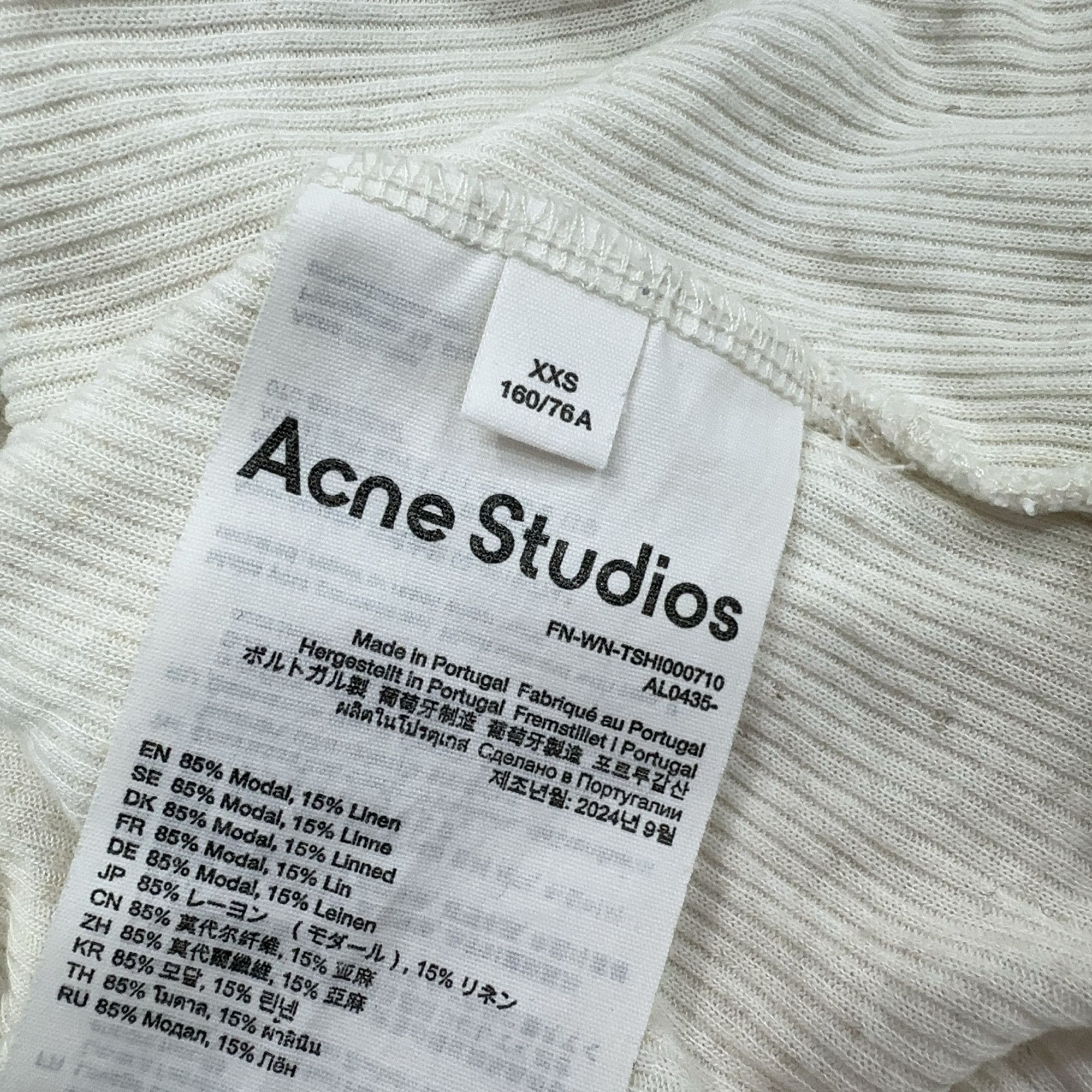 Acne Studios Acne Studios Double-Layered Logo Long Sleeve XXS Size XXS / US 00 / IT 34 - 4 Thumbnail
