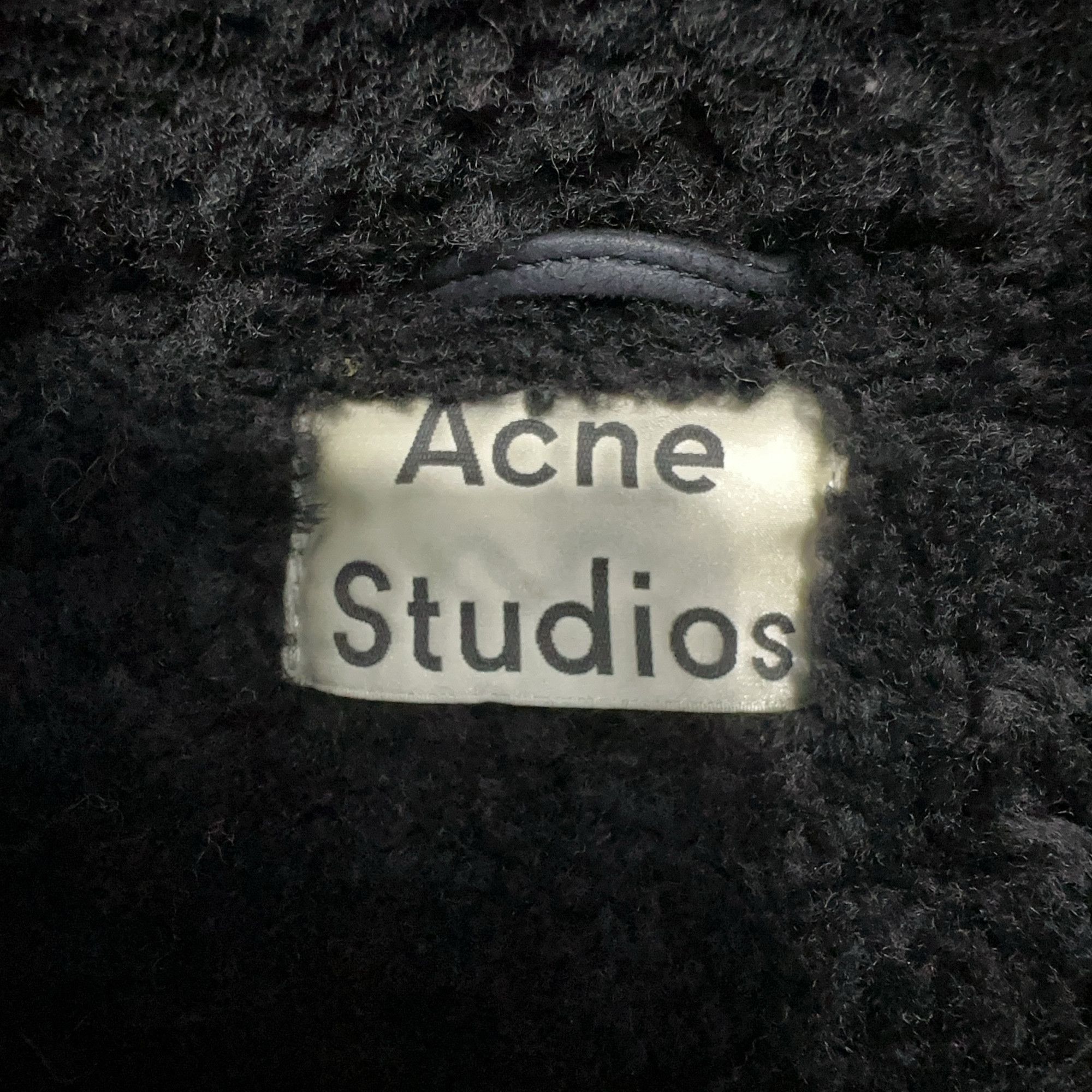 Acne Studios Acne Studios Black Velocite Shearling Jacket 36 Size XS / US 0-2 / IT 36-38 - 4 Thumbnail