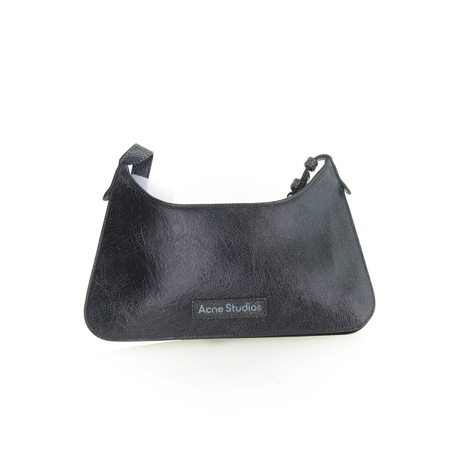 Acne Studios Acne Studios Cracked Leather Platt Shoulder Bag ONE SIZE Size ONE SIZE - 2 Thumbnail
