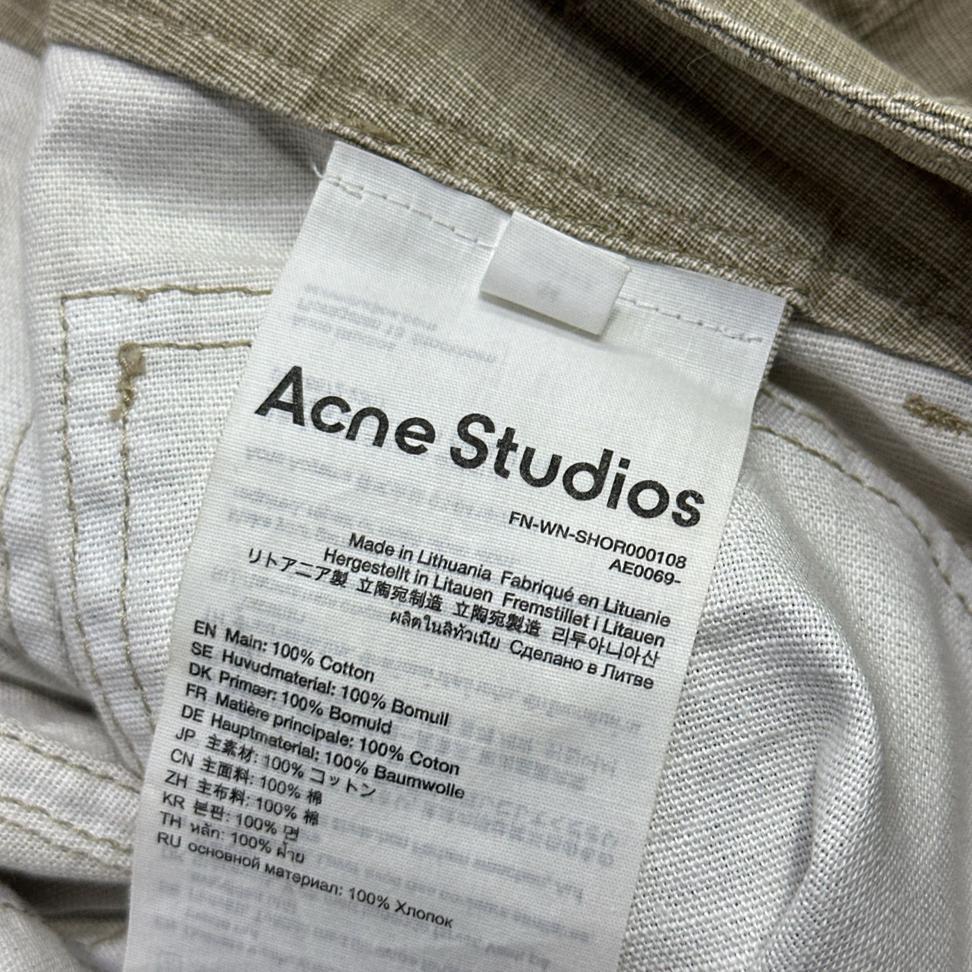 Acne Studios Acne Studios Distressed Cargo Shorts 34 Size 25" / US 0 / IT 36 - 4 Thumbnail