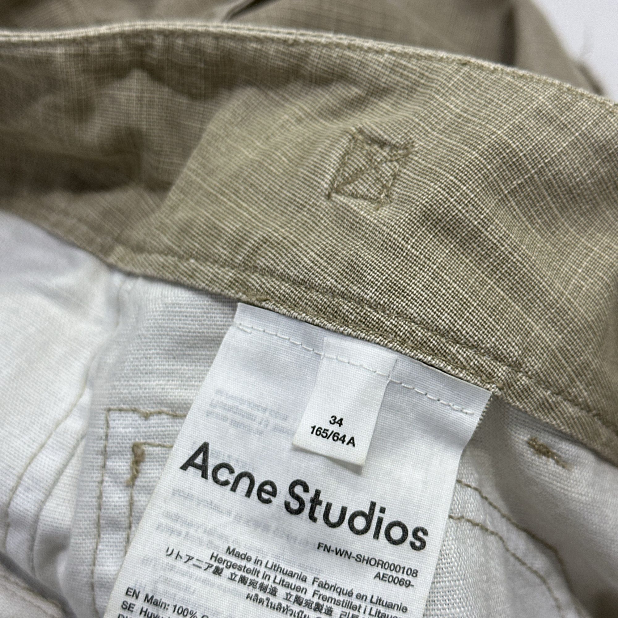Acne Studios Acne Studios Distressed Cargo Shorts 34 Size 25" / US 0 / IT 36 - 6 Thumbnail