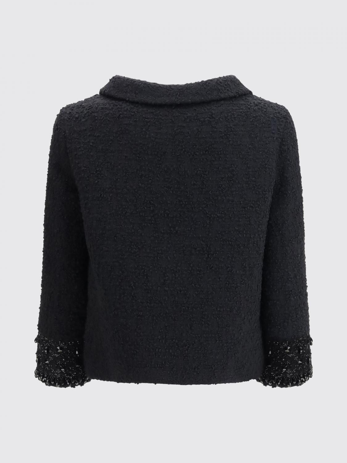 Valentino Valentino Jacket Woman Black Size L / US 10 / IT 46 - 3 Thumbnail