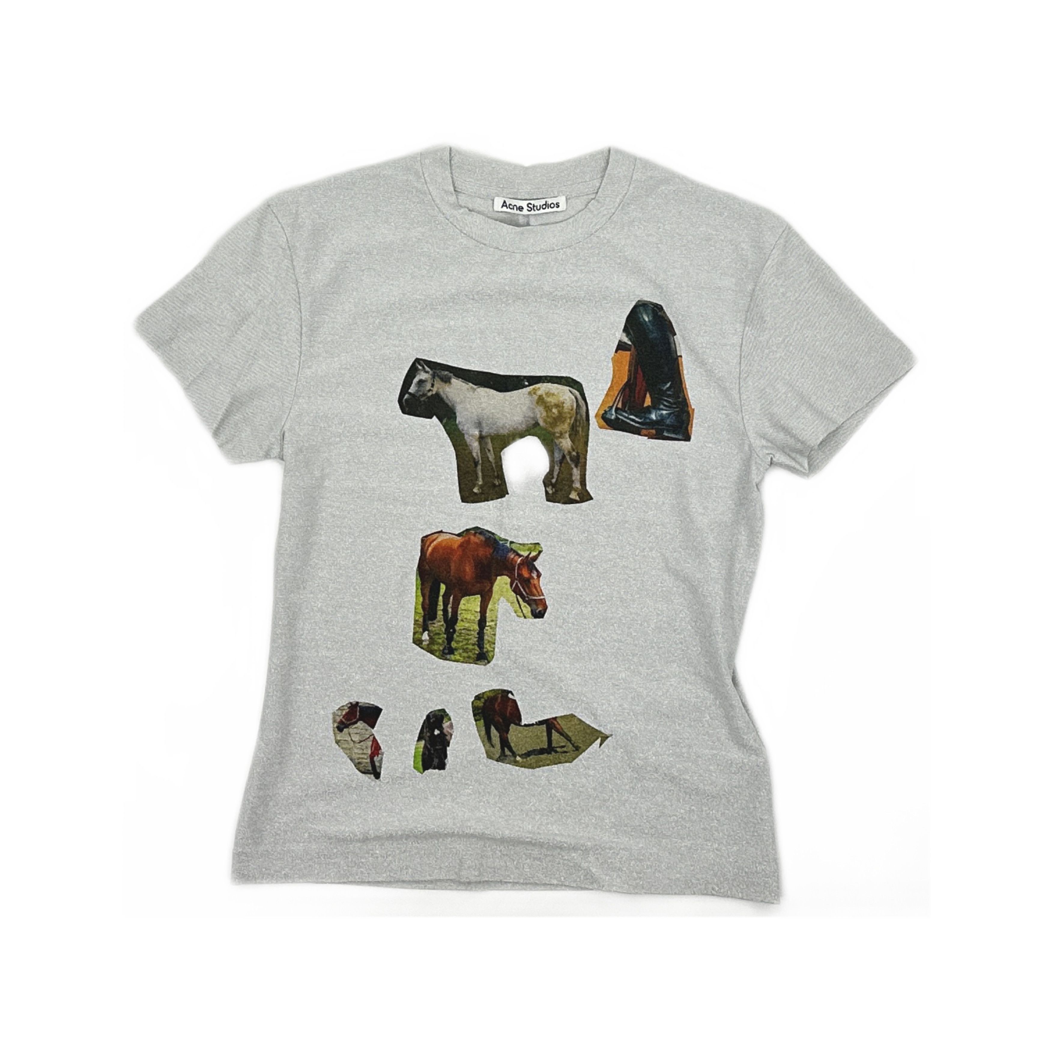 Acne Studios Acne Studios Horse Print Metallic T-Shirt XS Size XS / US 0-2 / IT 36-38 - 2 Thumbnail