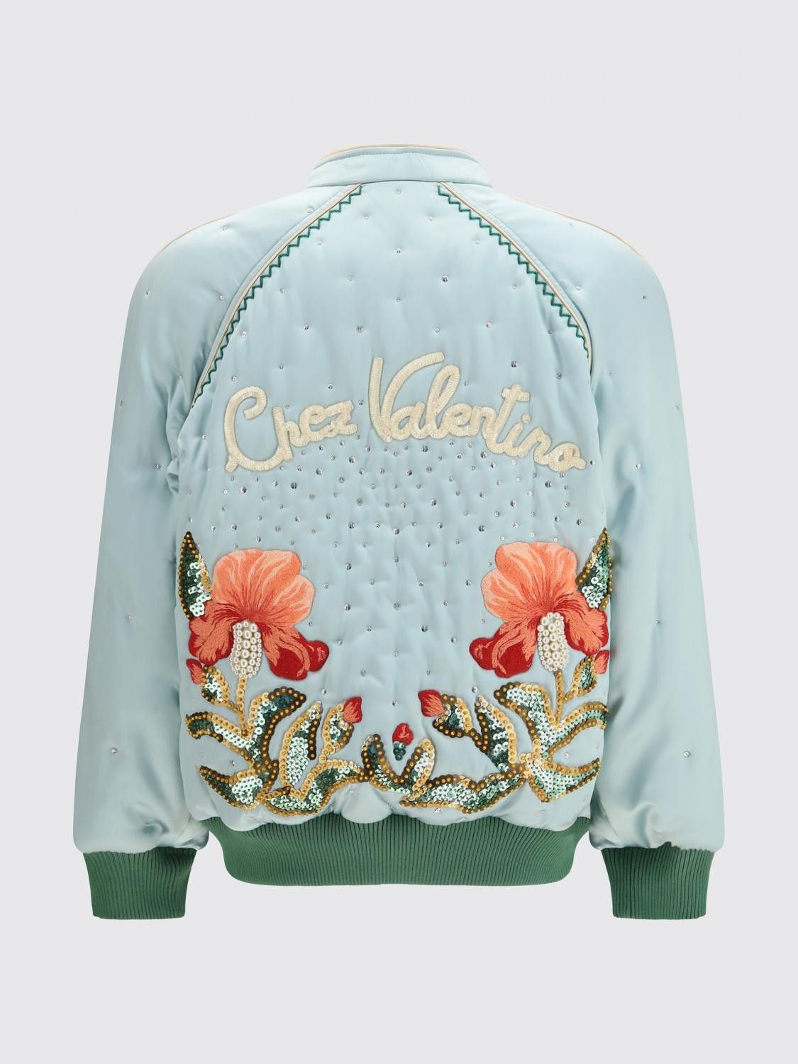 Valentino Valentino Jacket Woman Gnawed Blue Size L / US 10 / IT 46 - 3 Thumbnail