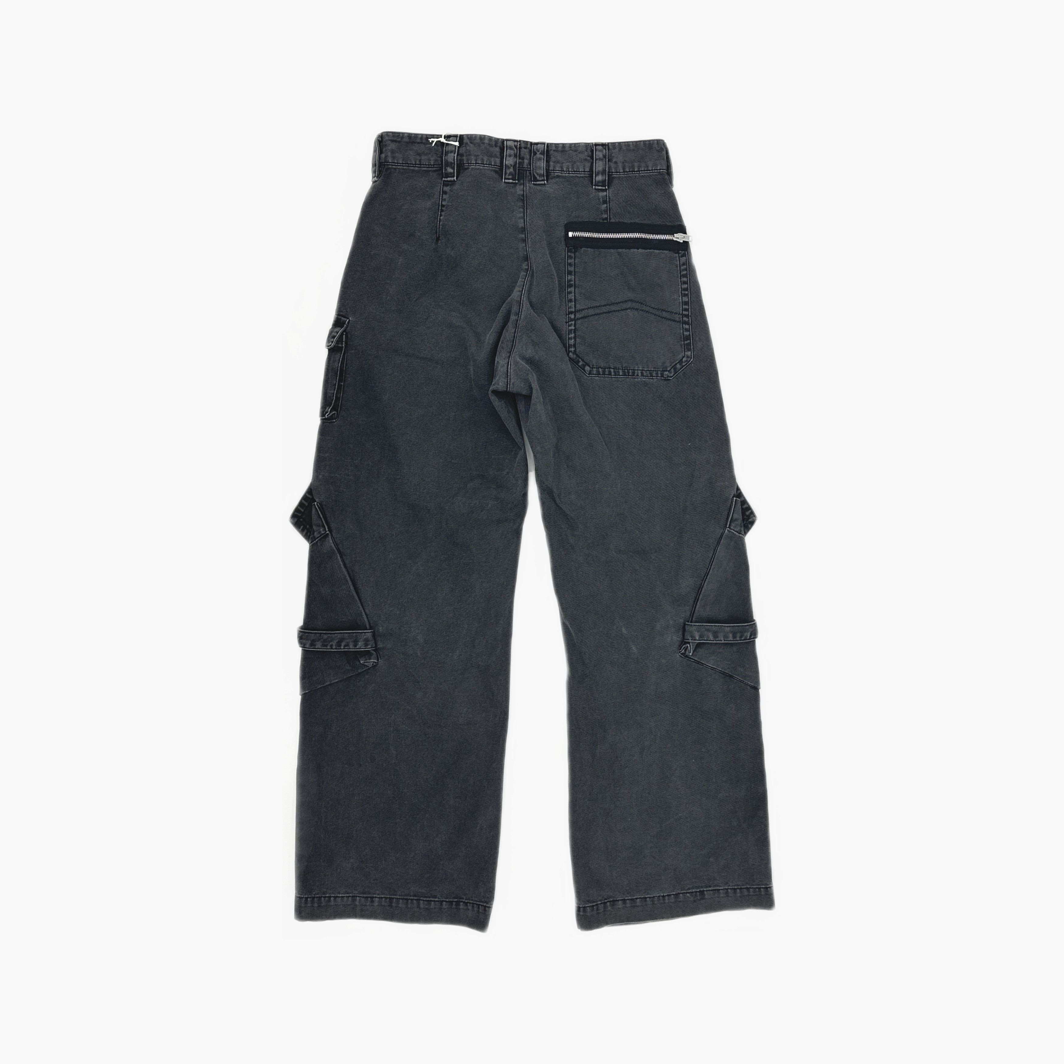 Acne Studios Acne Studios Washed Black Cargo Denim Pants FR 36 Size 26" / US 2 / IT 38 - 3 Thumbnail