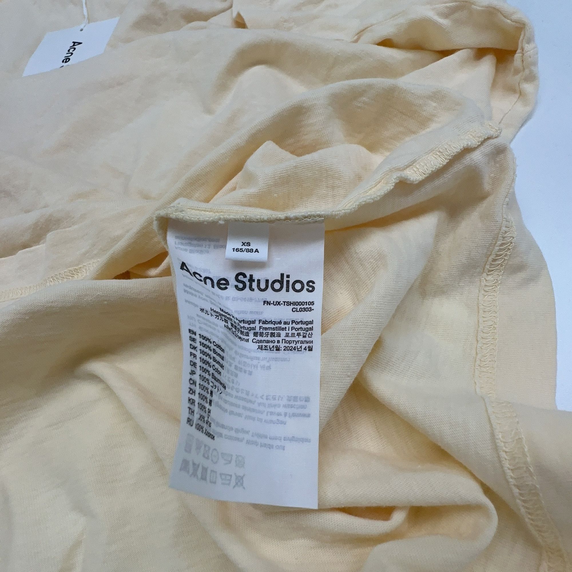 Acne Studios Acne Studios Blurred Logo T-Shirt XS Size US XS / EU 42 / 0 - 6 Thumbnail