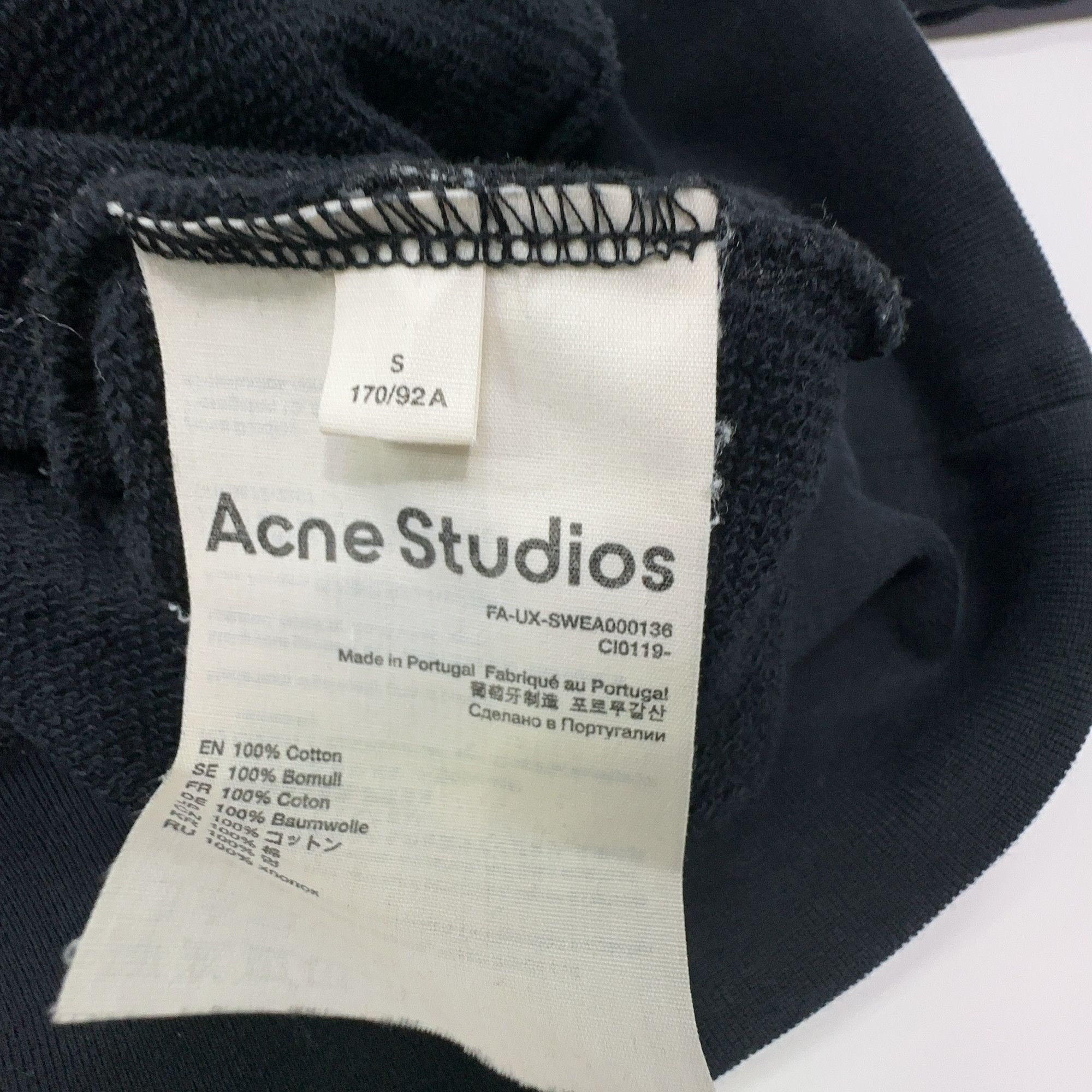 Acne Studios Acne Studios Face Patch Hoodie Size S Size US S / EU 44-46 / 1 - 4 Thumbnail