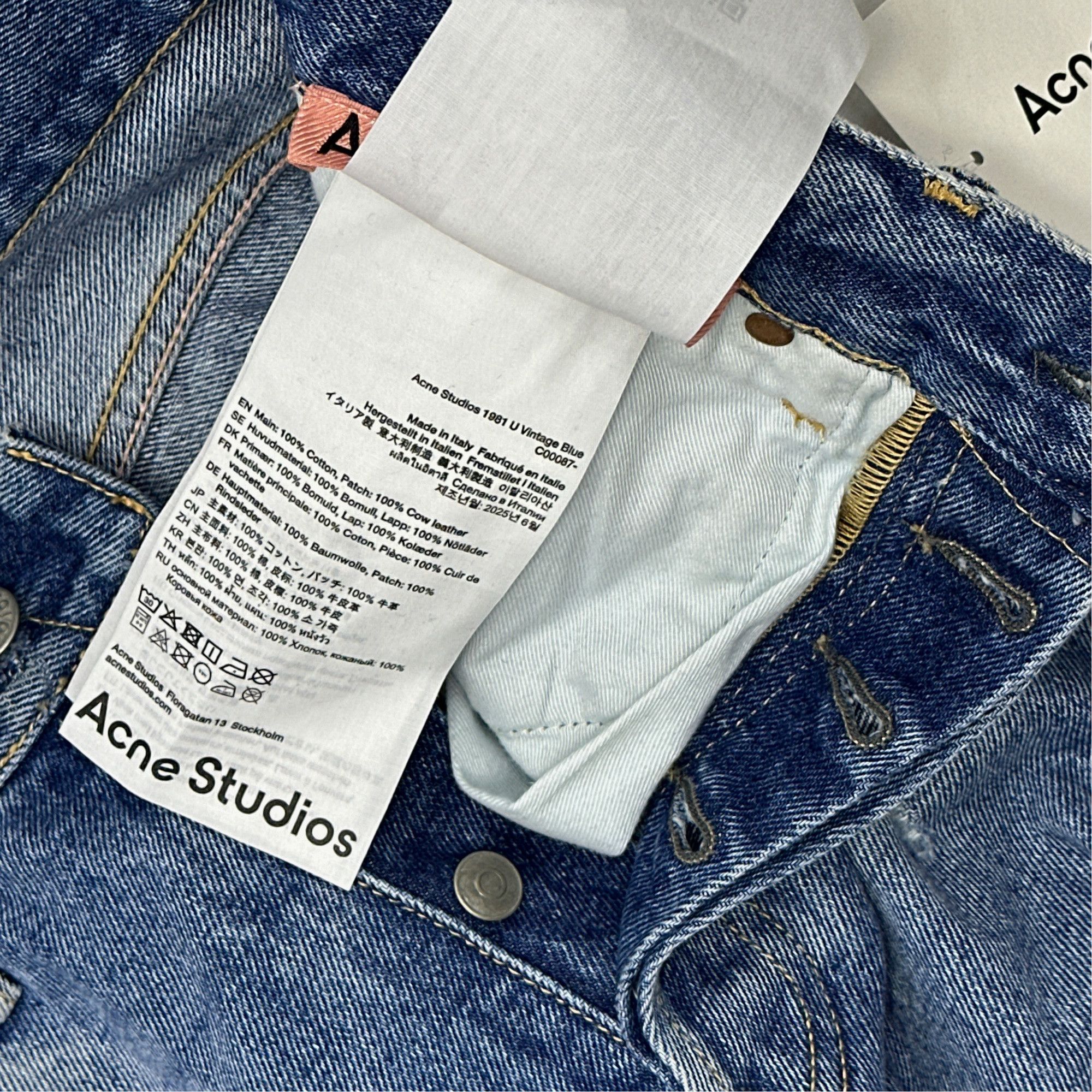 Acne Studios Acne Studios 1981 Vintage Blue Jeans Size 28 Size US 28 / EU 44 - 3 Thumbnail
