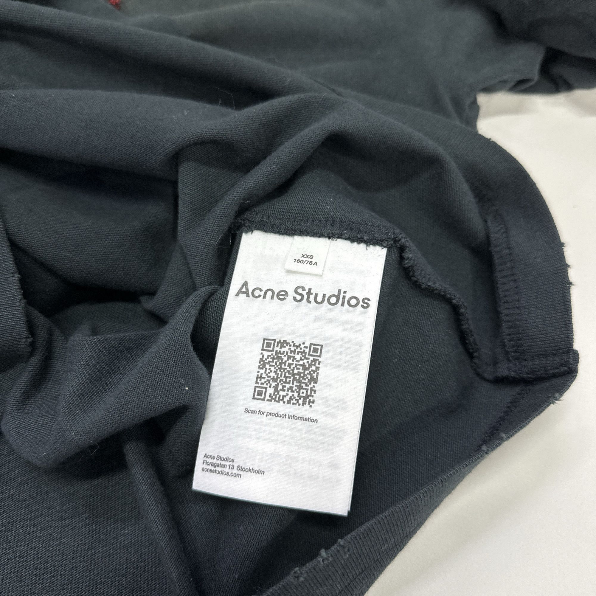 Acne Studios Acne Studios Embroidered Logo Long Sleeve T-Shirt XXS Size US XXS / EU 40 - 6 Thumbnail