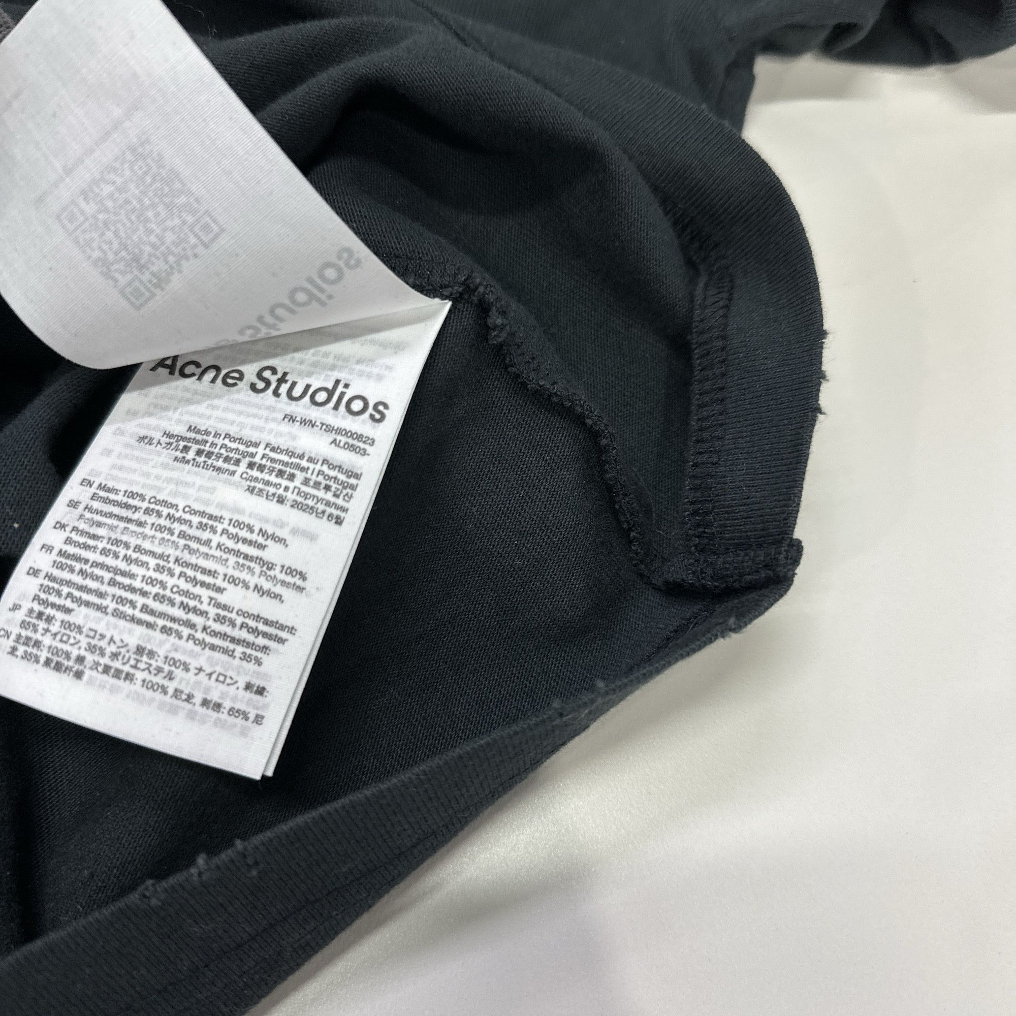 Acne Studios Acne Studios Embroidered Logo Long Sleeve T-Shirt XXS Size US XXS / EU 40 - 7 Thumbnail