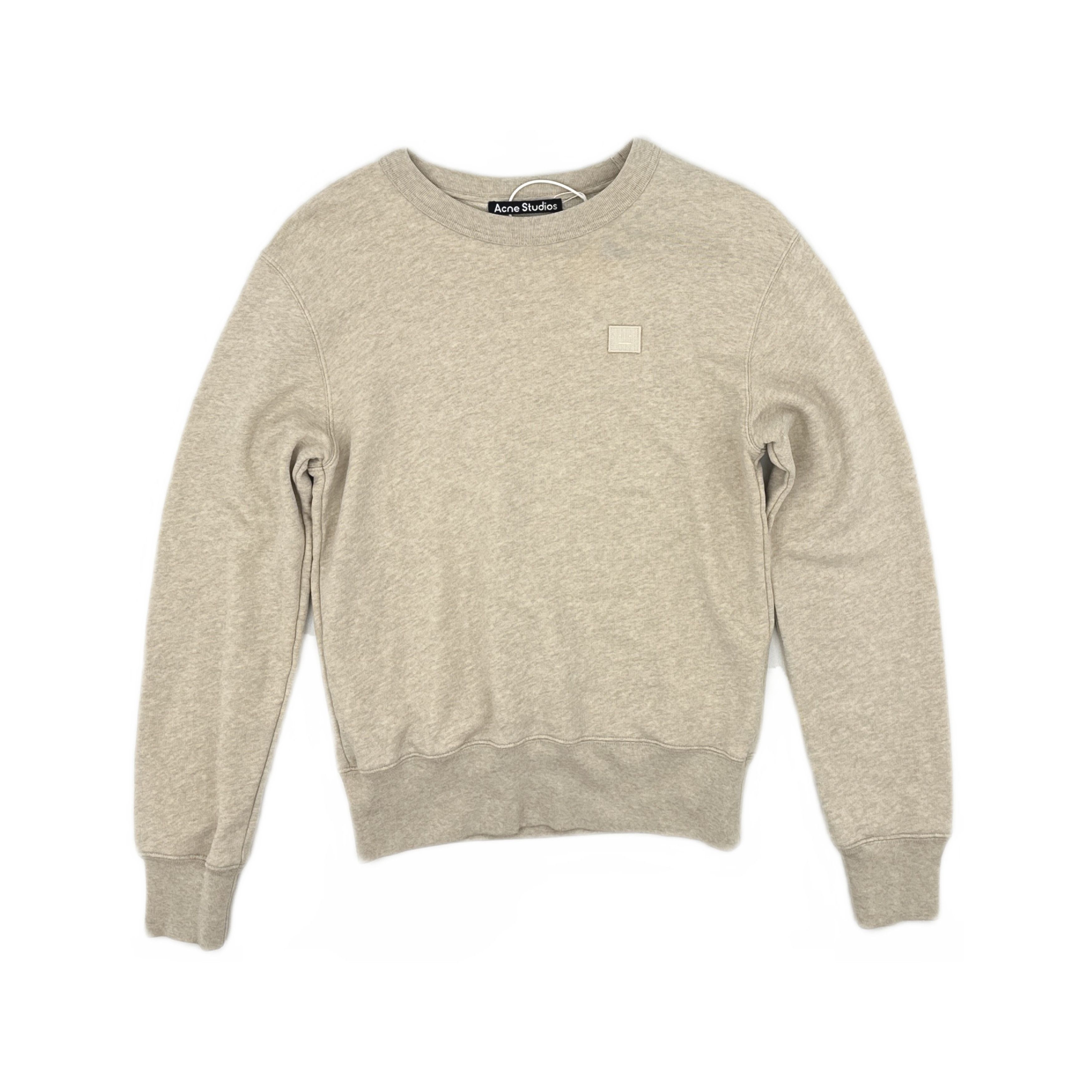 Acne Studios Acne Studios Beige Face Patch Sweatshirt XS Size US XS / EU 42 / 0 - 2 Thumbnail