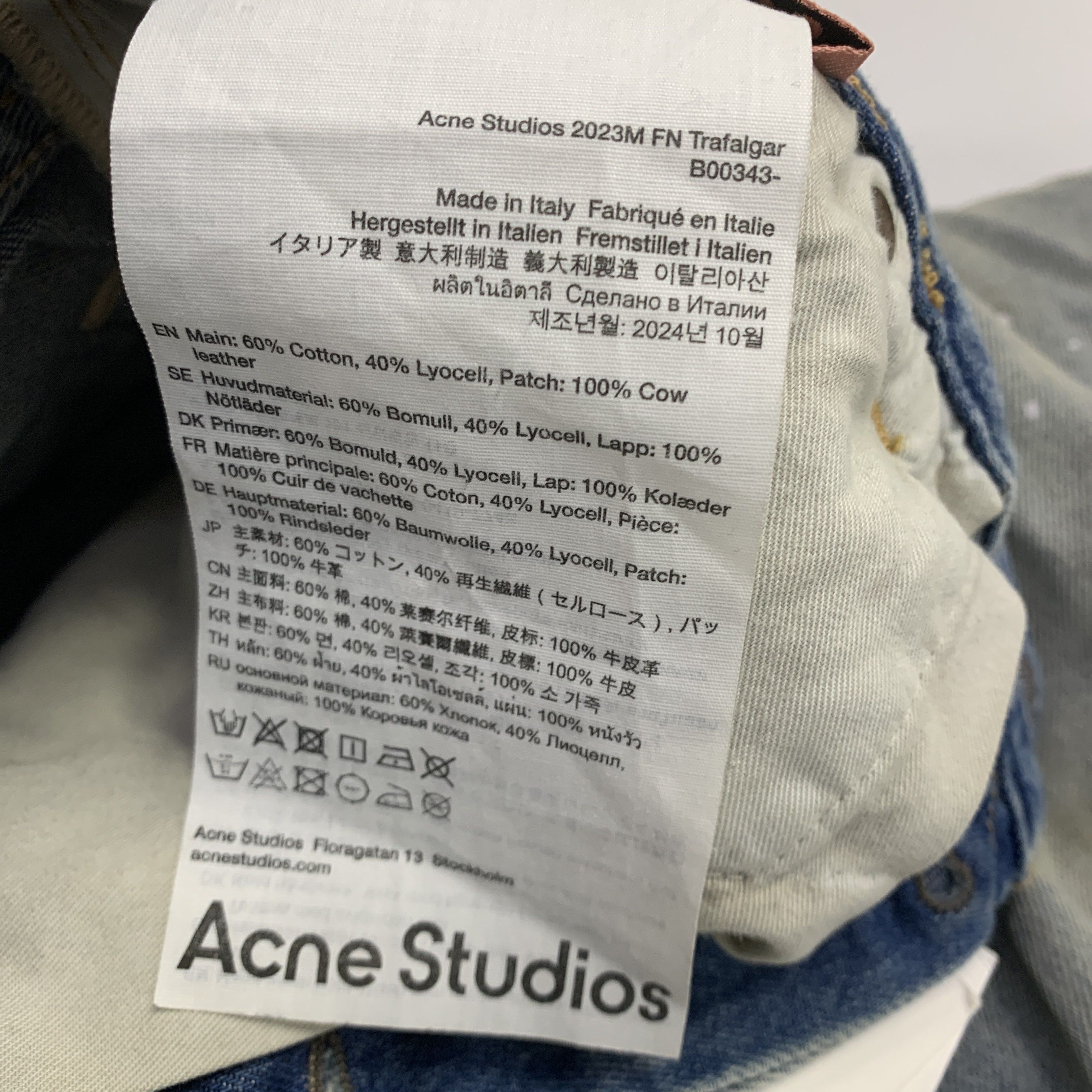 Acne Studios Acne Studios Painted 2023M Denim Jeans 32 Size US 32 / EU 48 - 4 Thumbnail